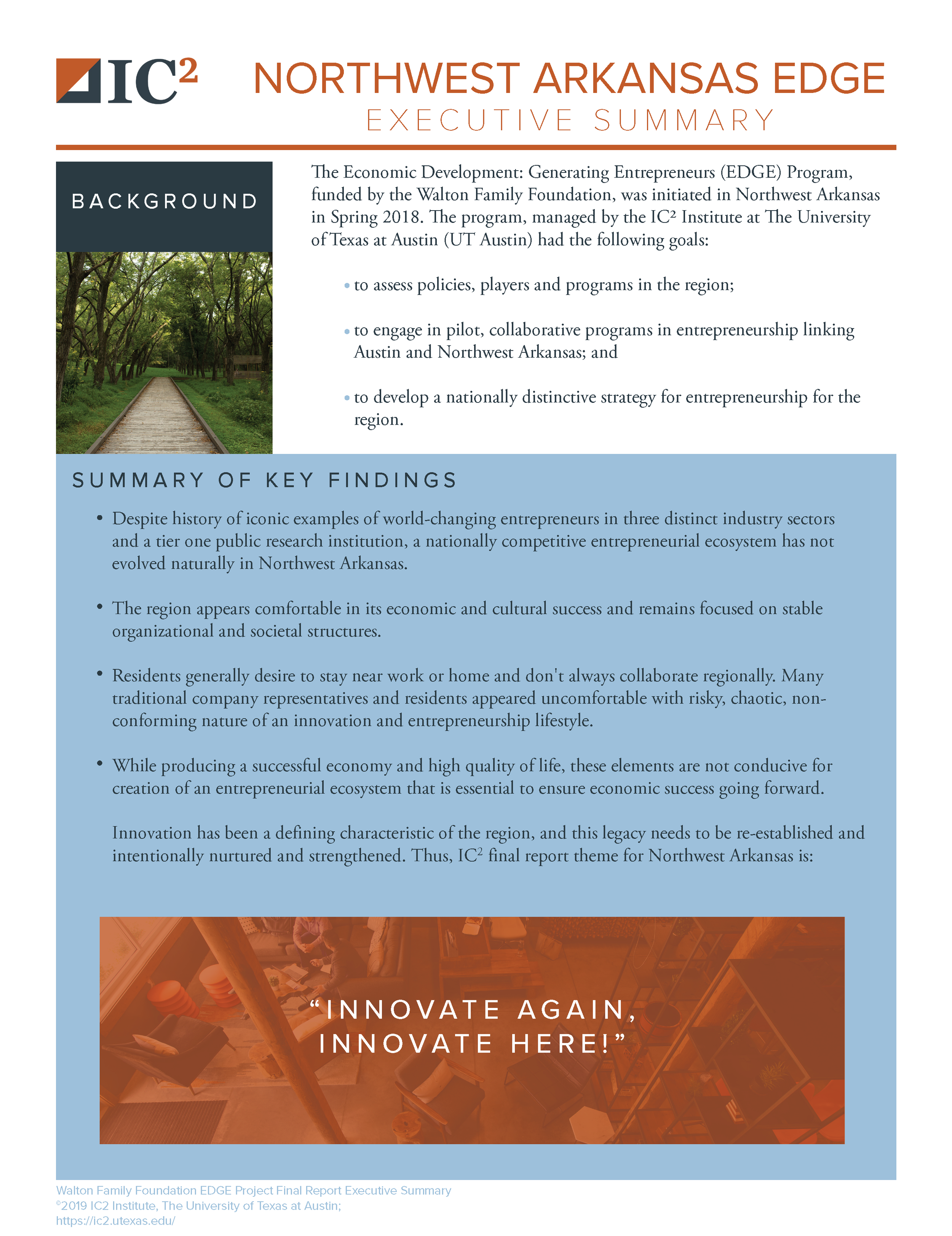 IC2 Executive Summary