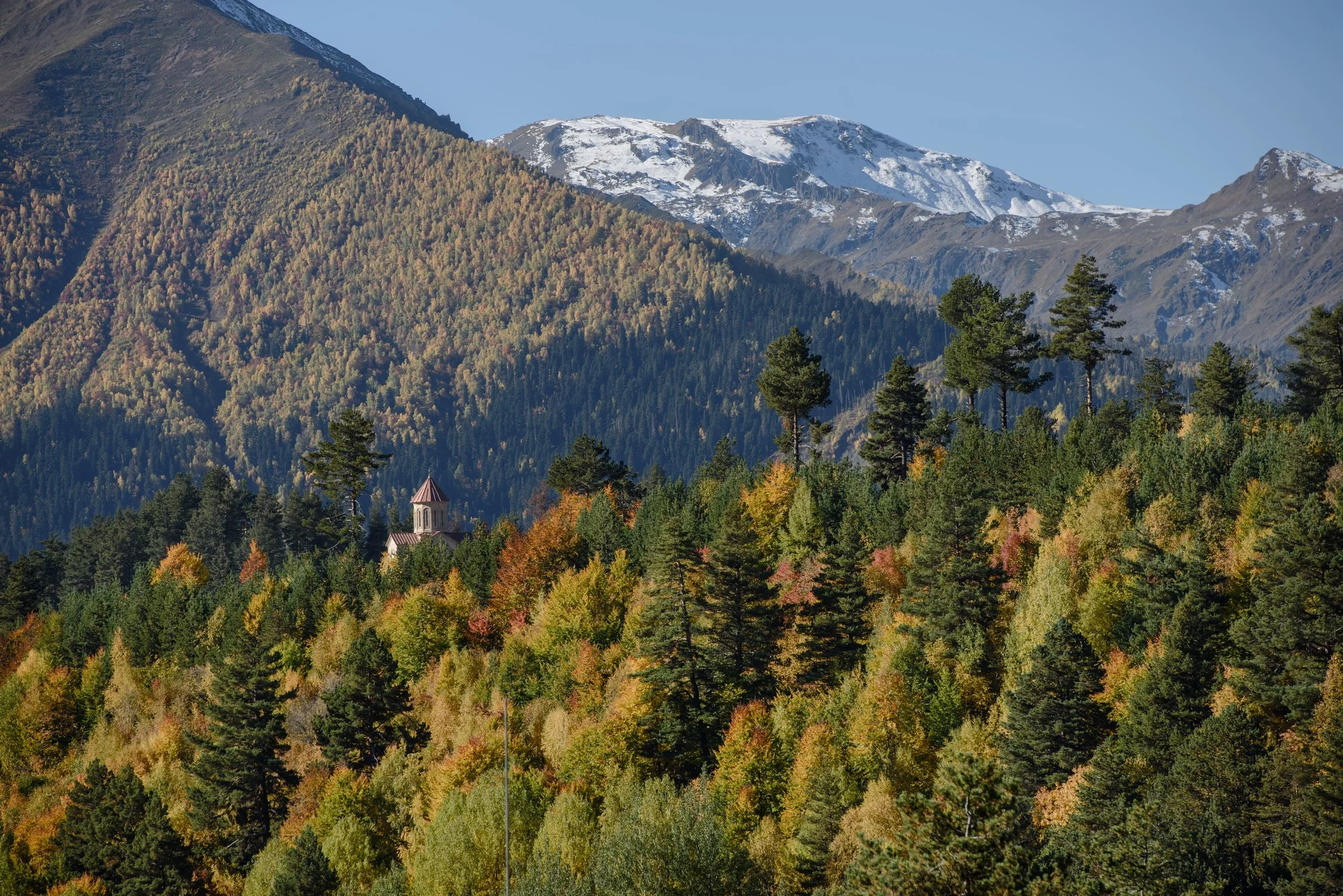 Caucasus mountains in Svaneti