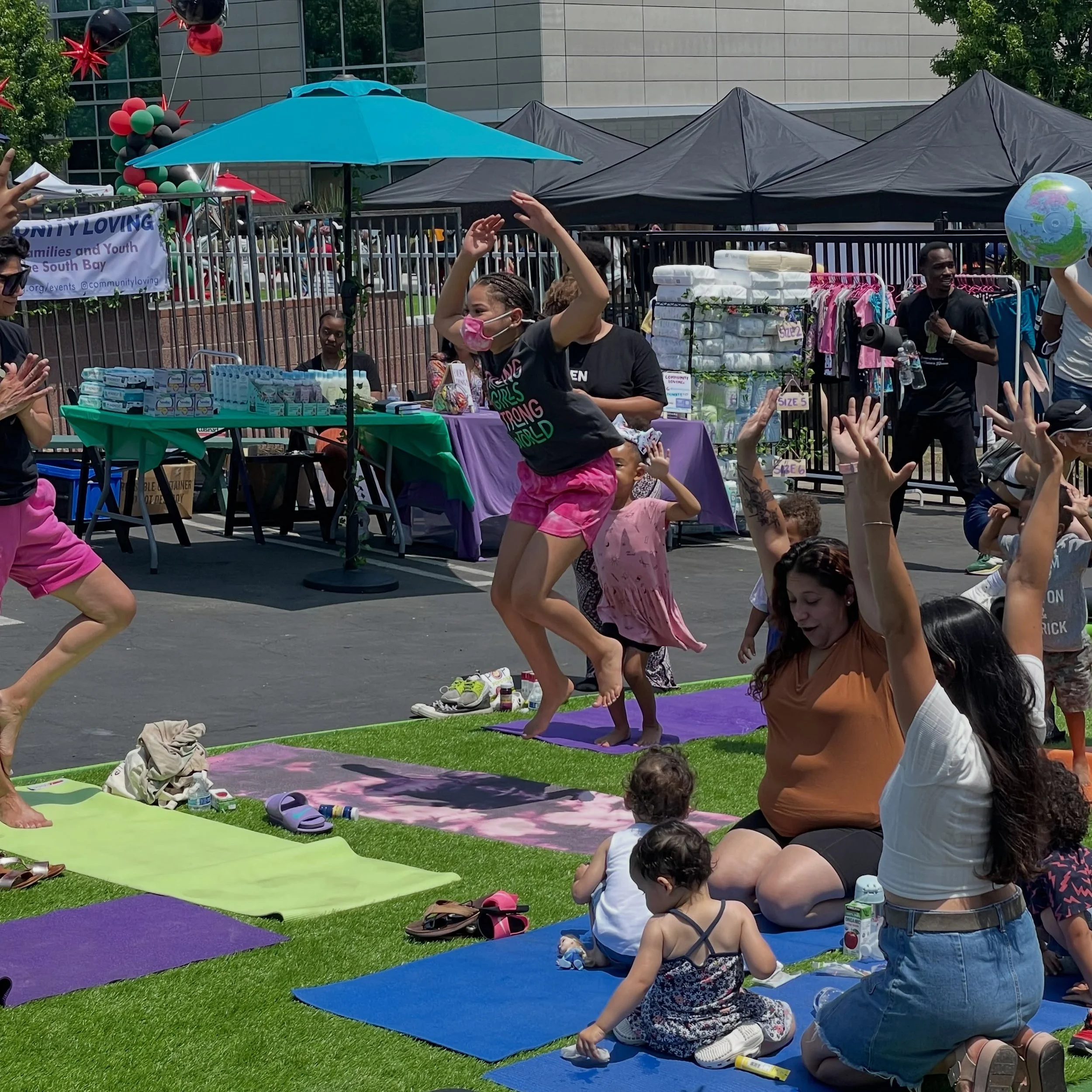 ACE Yoga for Kids was born via Zoom and slowly moved to in-person. Partnering with one of my favorite children yoga teachers and people in general, @najablu, who graciously invited me to join her @yogalittle Juneteenth event in 2021 was such a gift. 