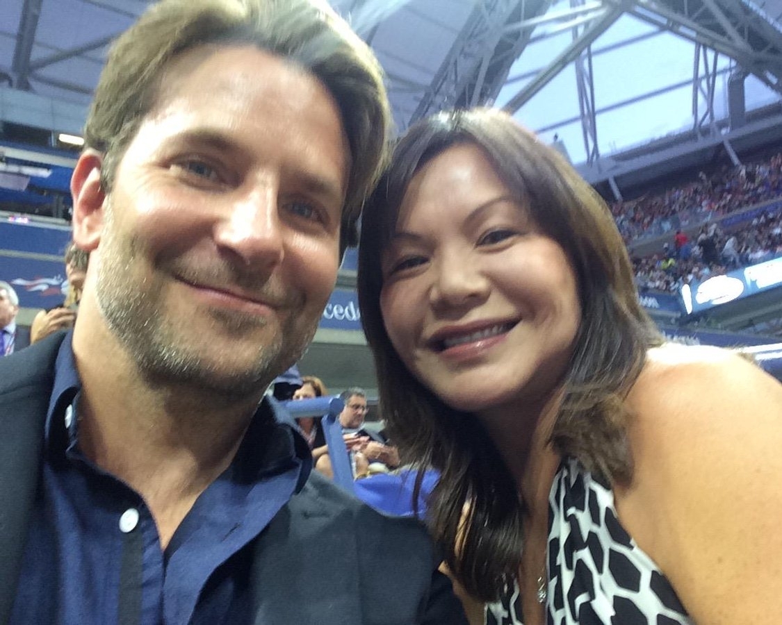 With Bradley Cooper watching Roger Federer, US Open