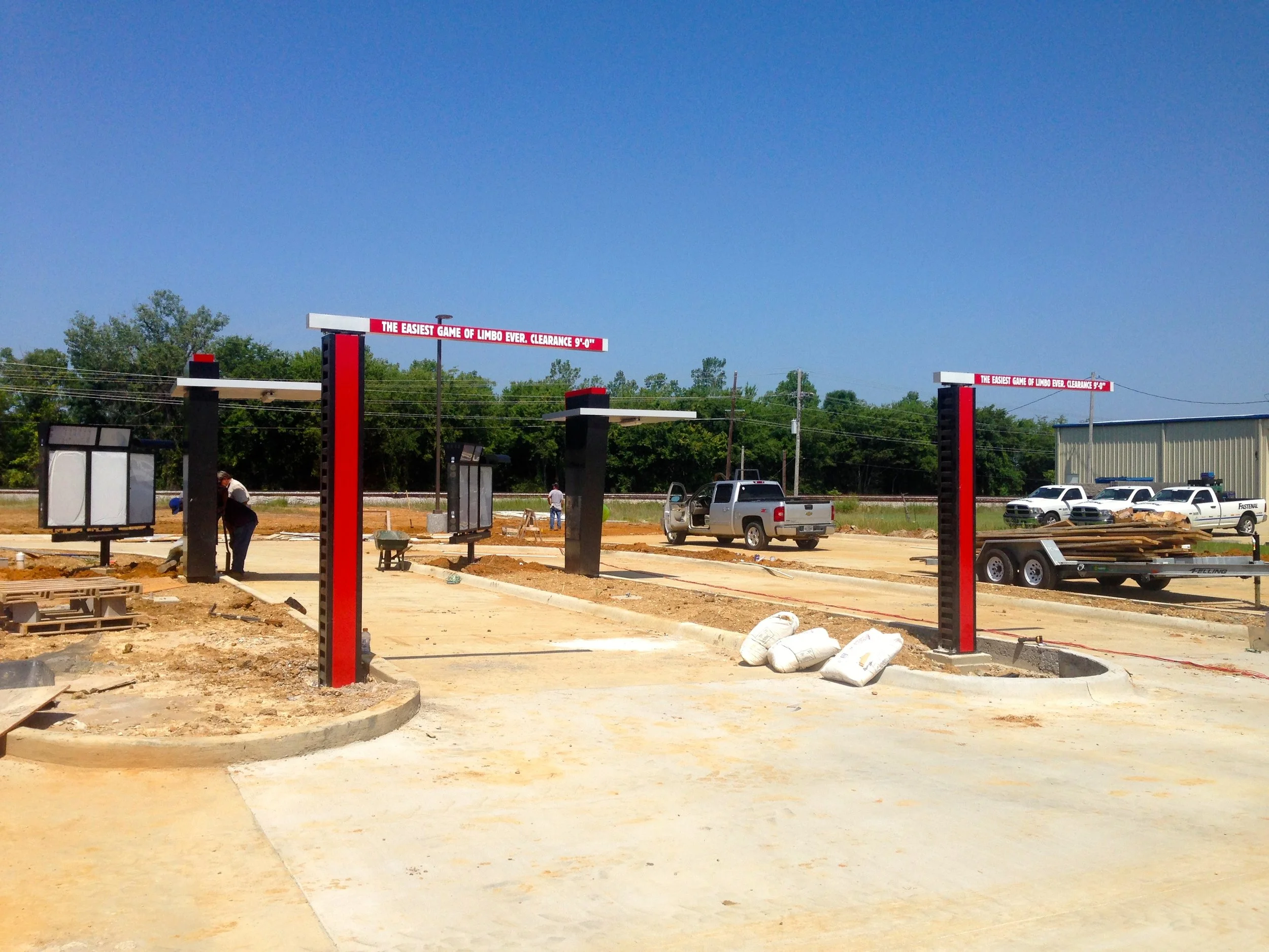 Clearance bars and OCU's: Double drive-thru