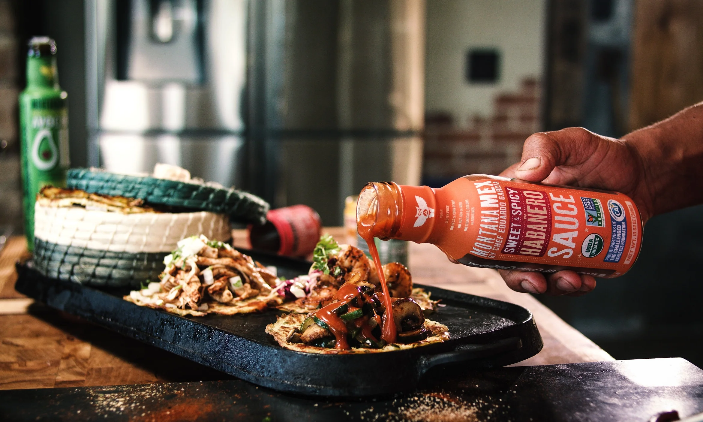 ketchup, BBQ and Habanero sauce deliciousness