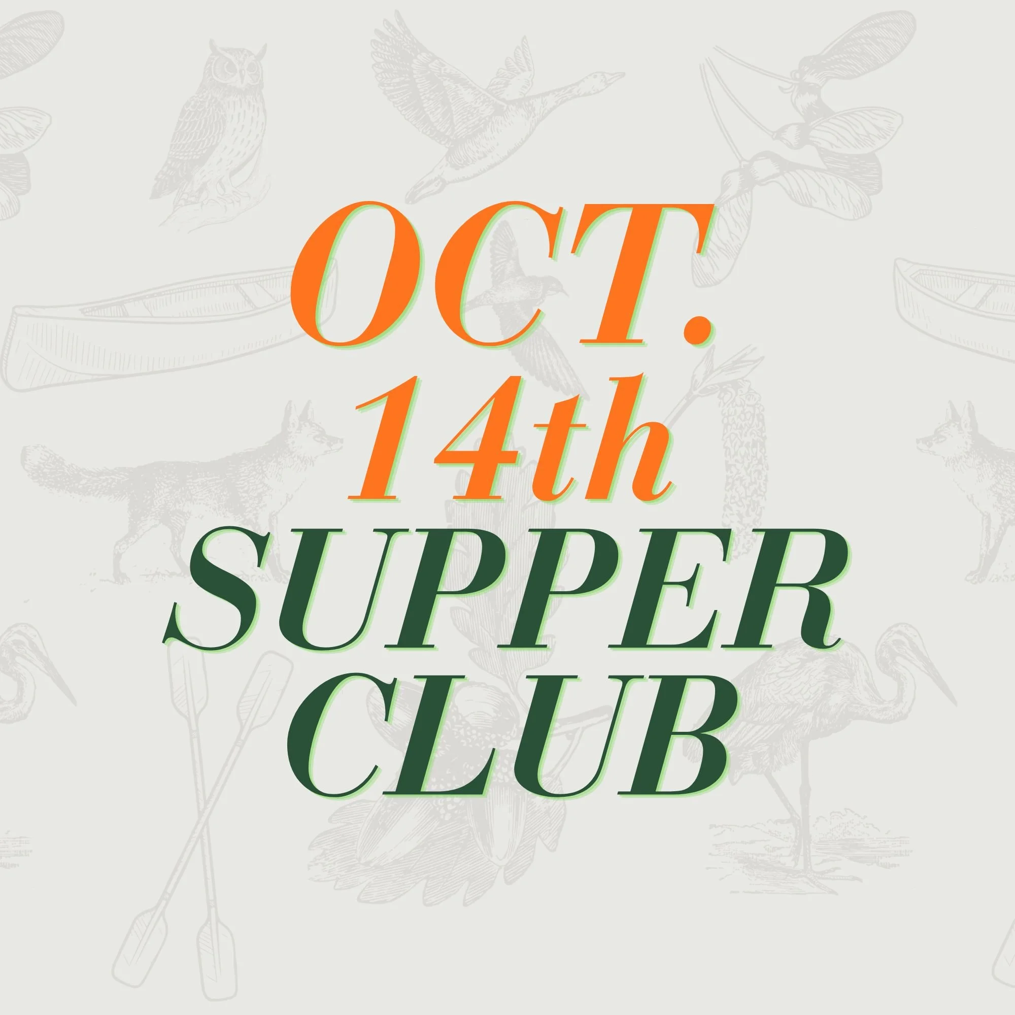 Supper Club on 10-14-26