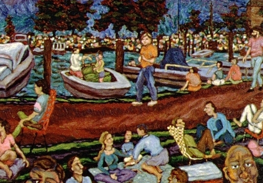 detail of Waiting for Fireworks: Marine Park