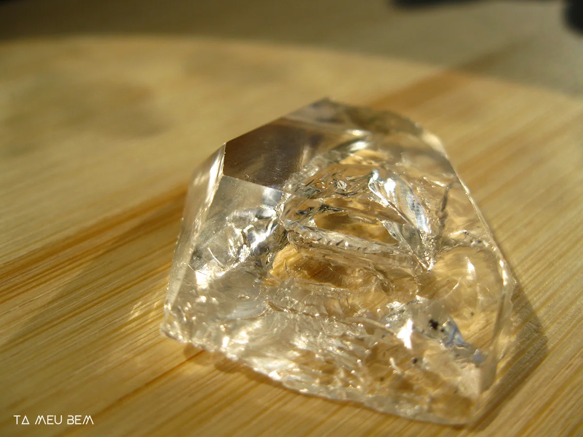 Herkimer Diamond slice (top).
