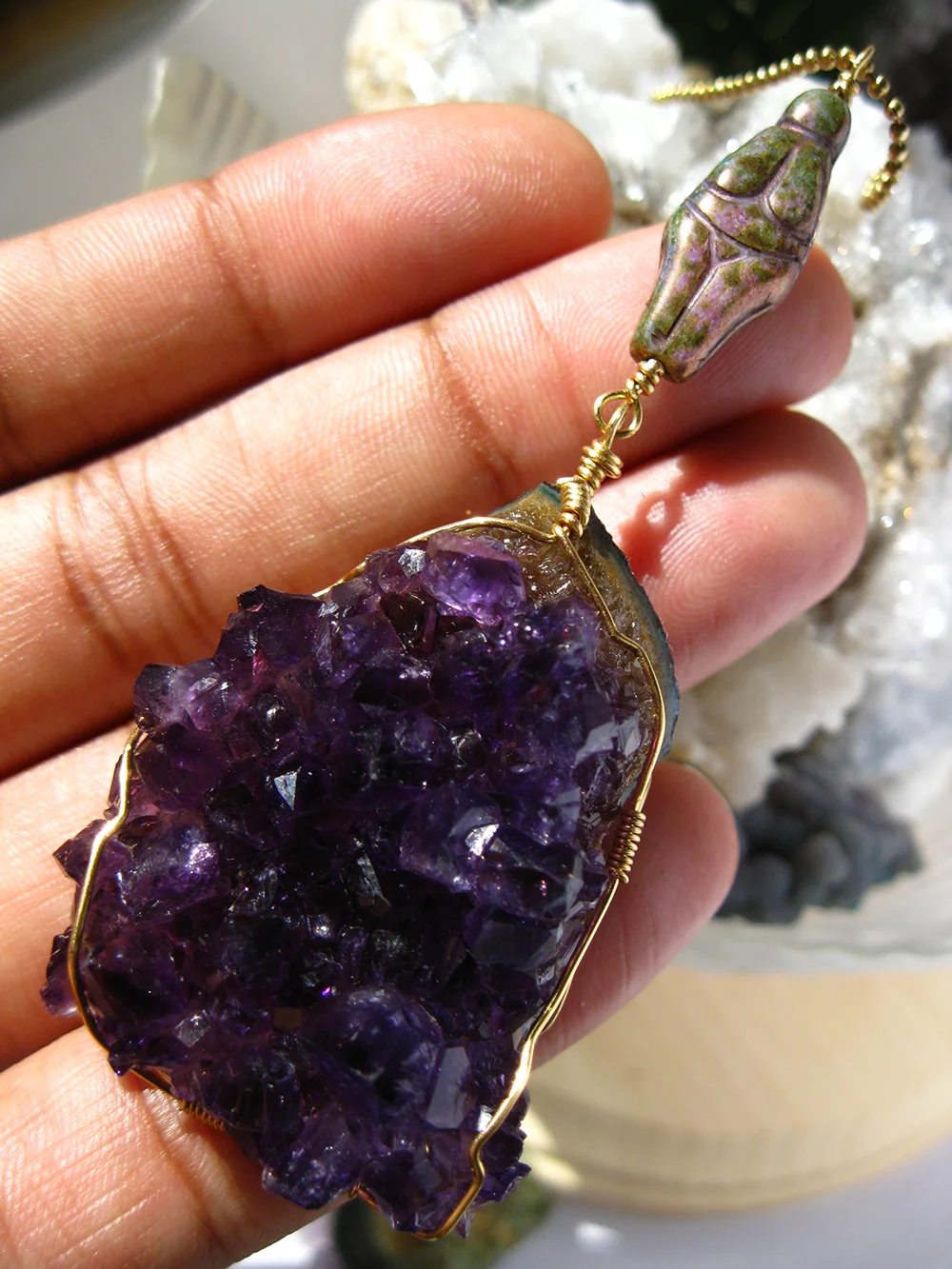 Czech Goddess and Amethyst wrap