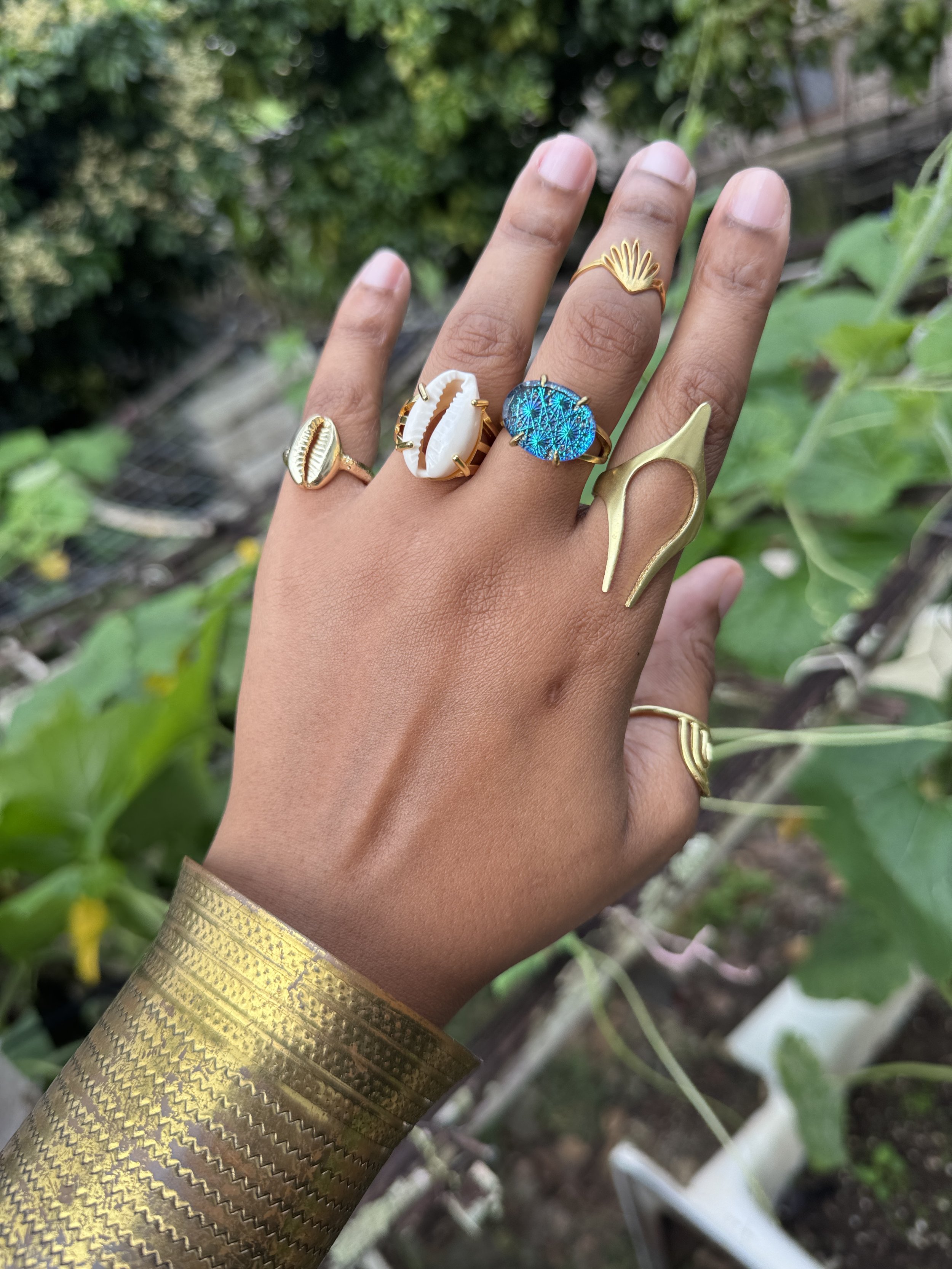 Seaside - Patternmaster Brass Ring Stack