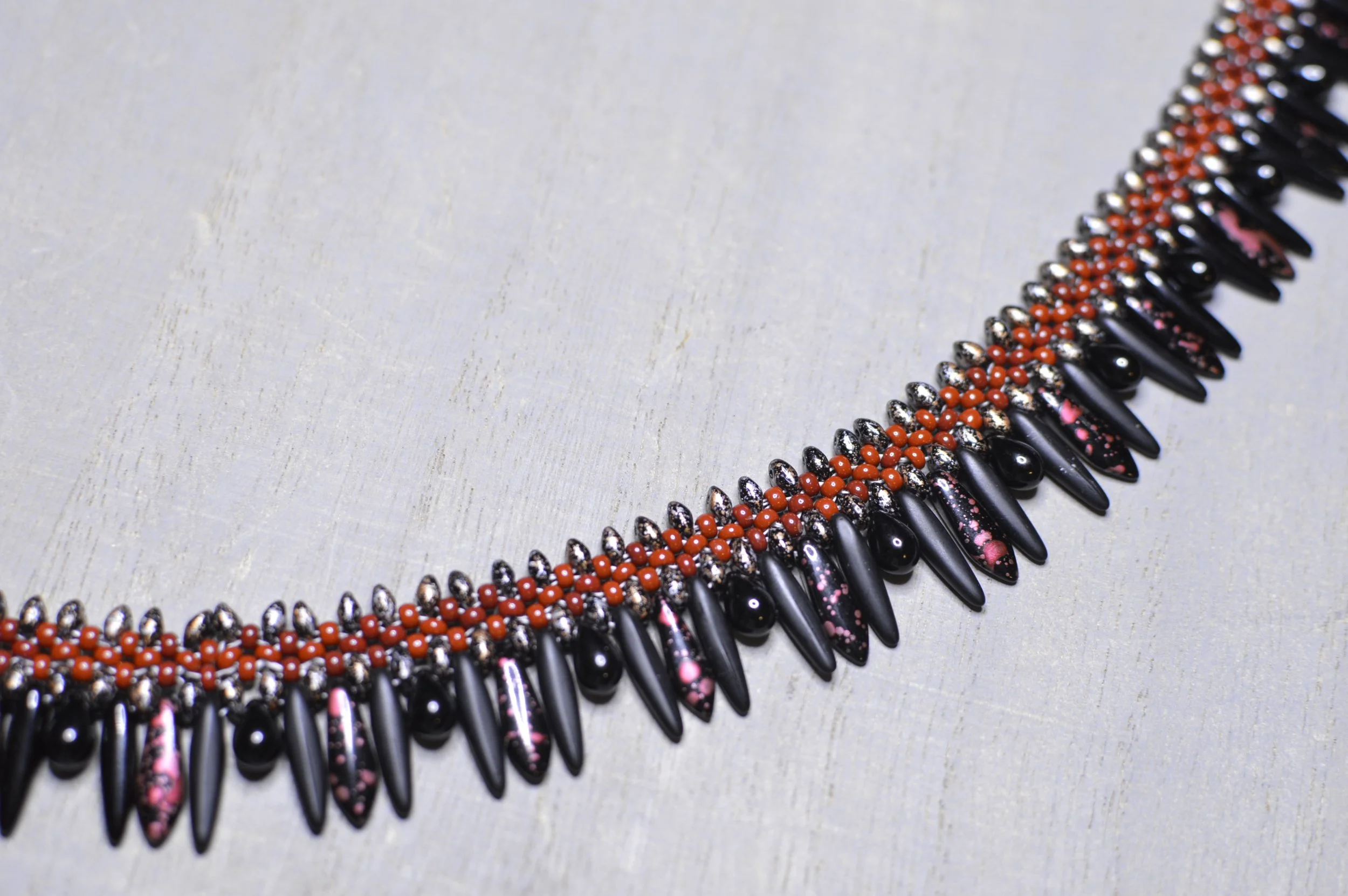 GG Hand Woven Beaded Choker