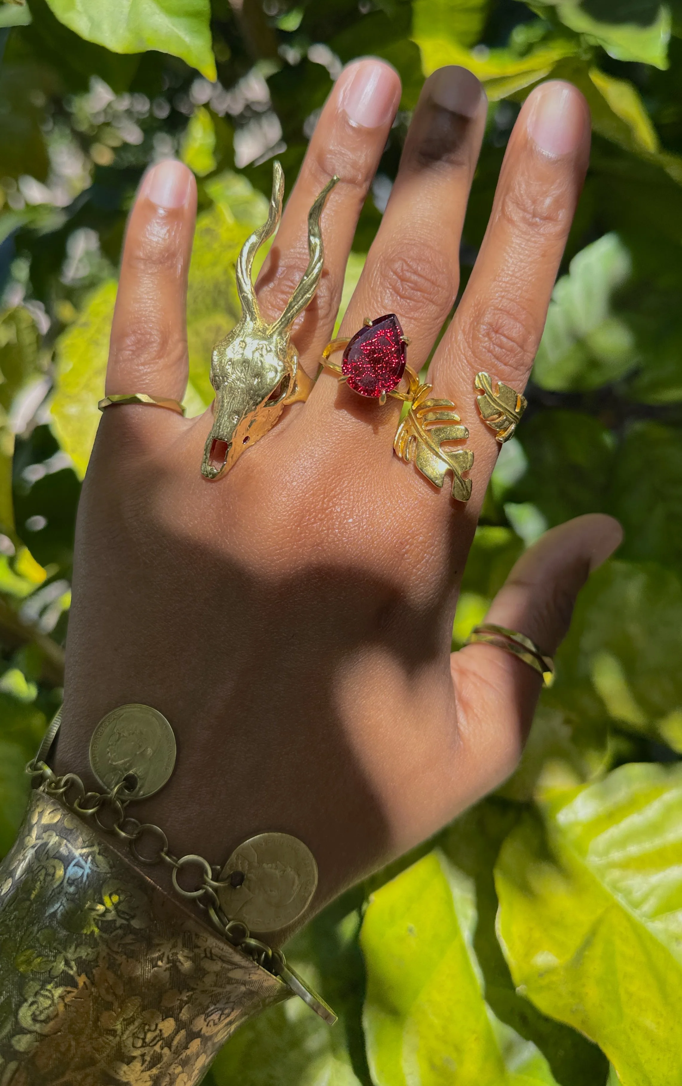 Sigil - Patternmaster Brass Ring Stack