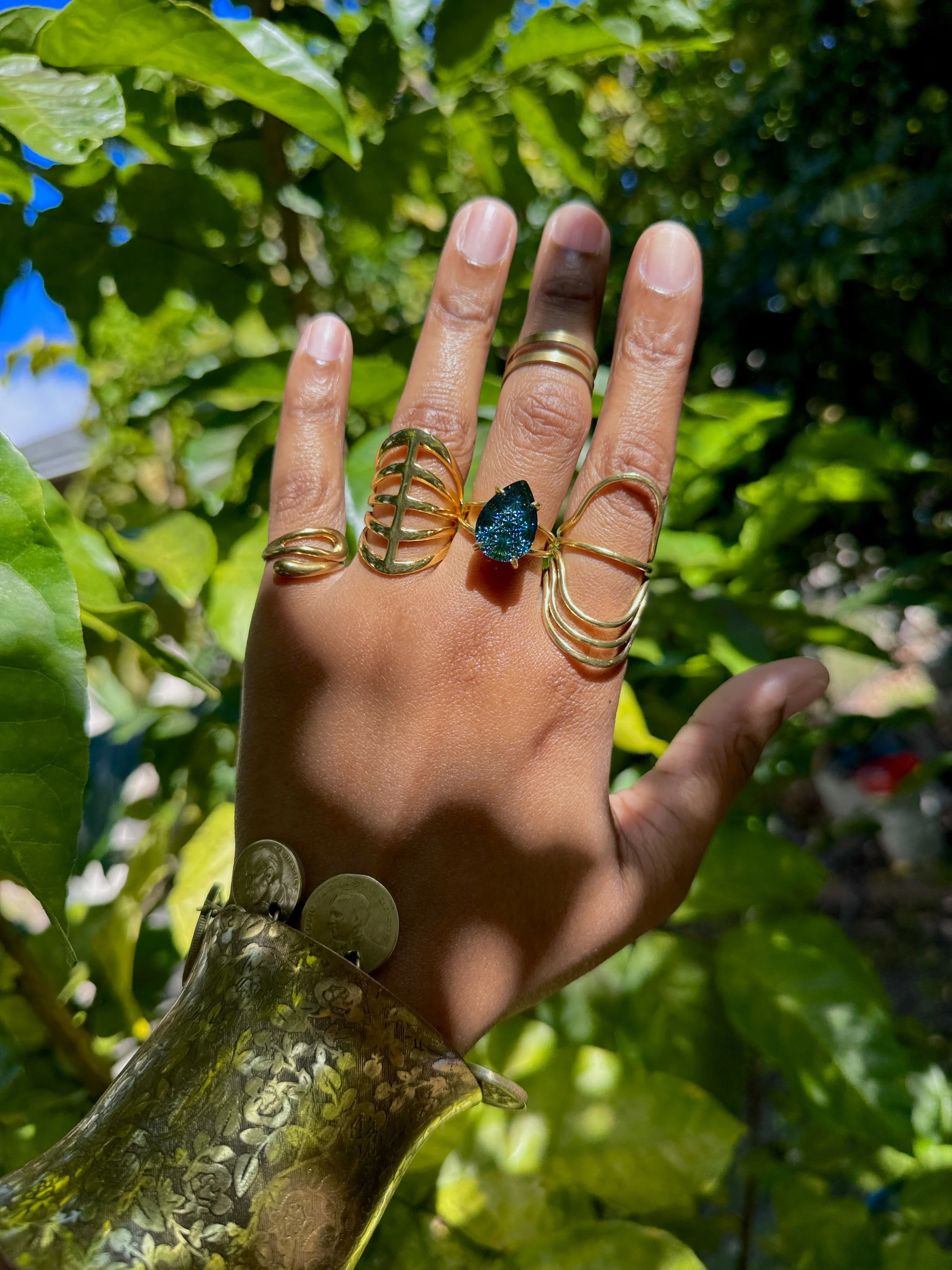 Tears in the typing pool - brass ring set.jpg