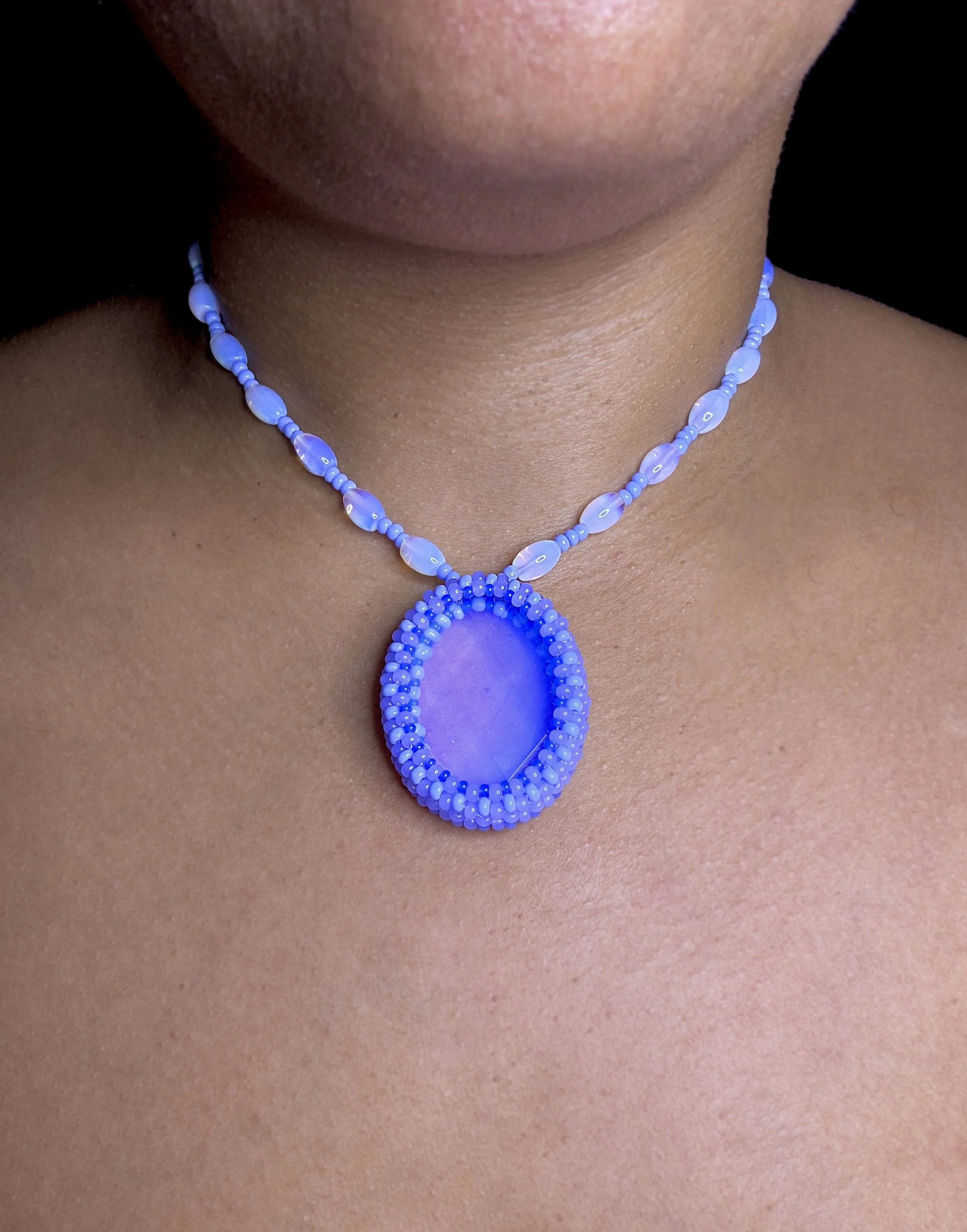 Opalite Choker - Seed beads necklace.jpg