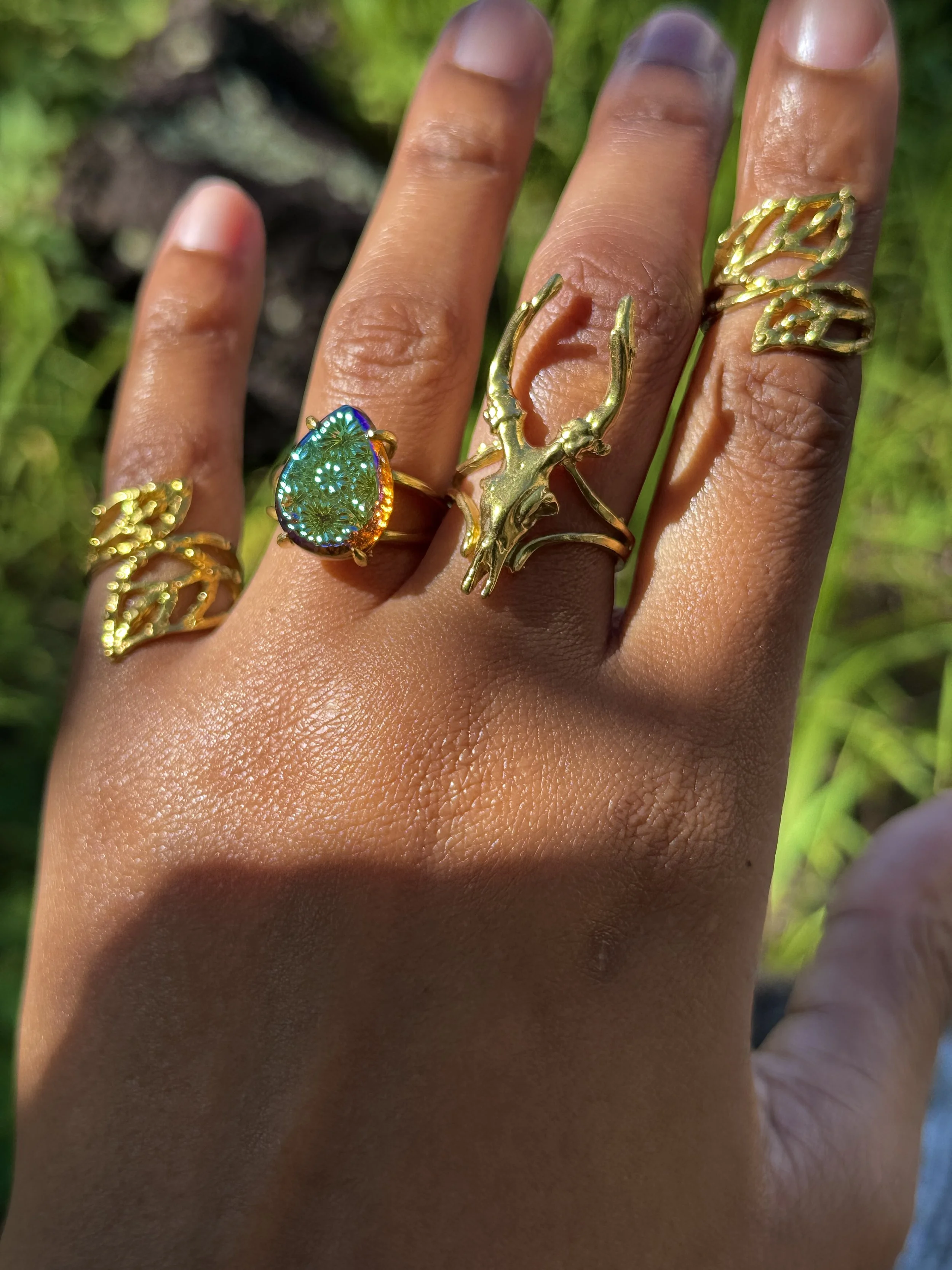 Montana sunset handmade ring stack.jpg