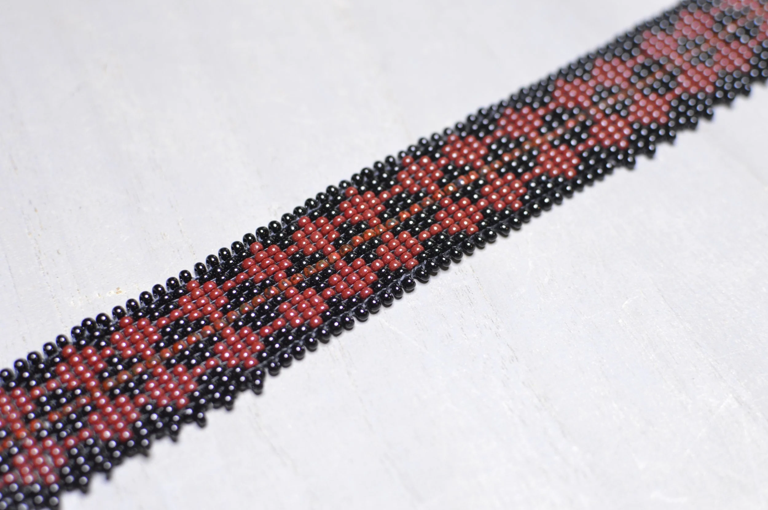 carmine hand beaded choker.JPG