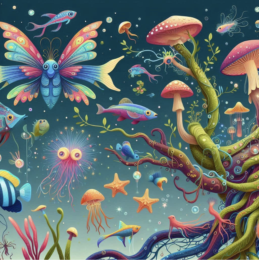 A rainbow diversity of species.