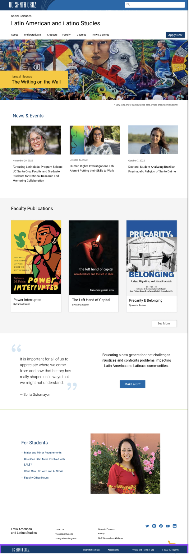 home page
