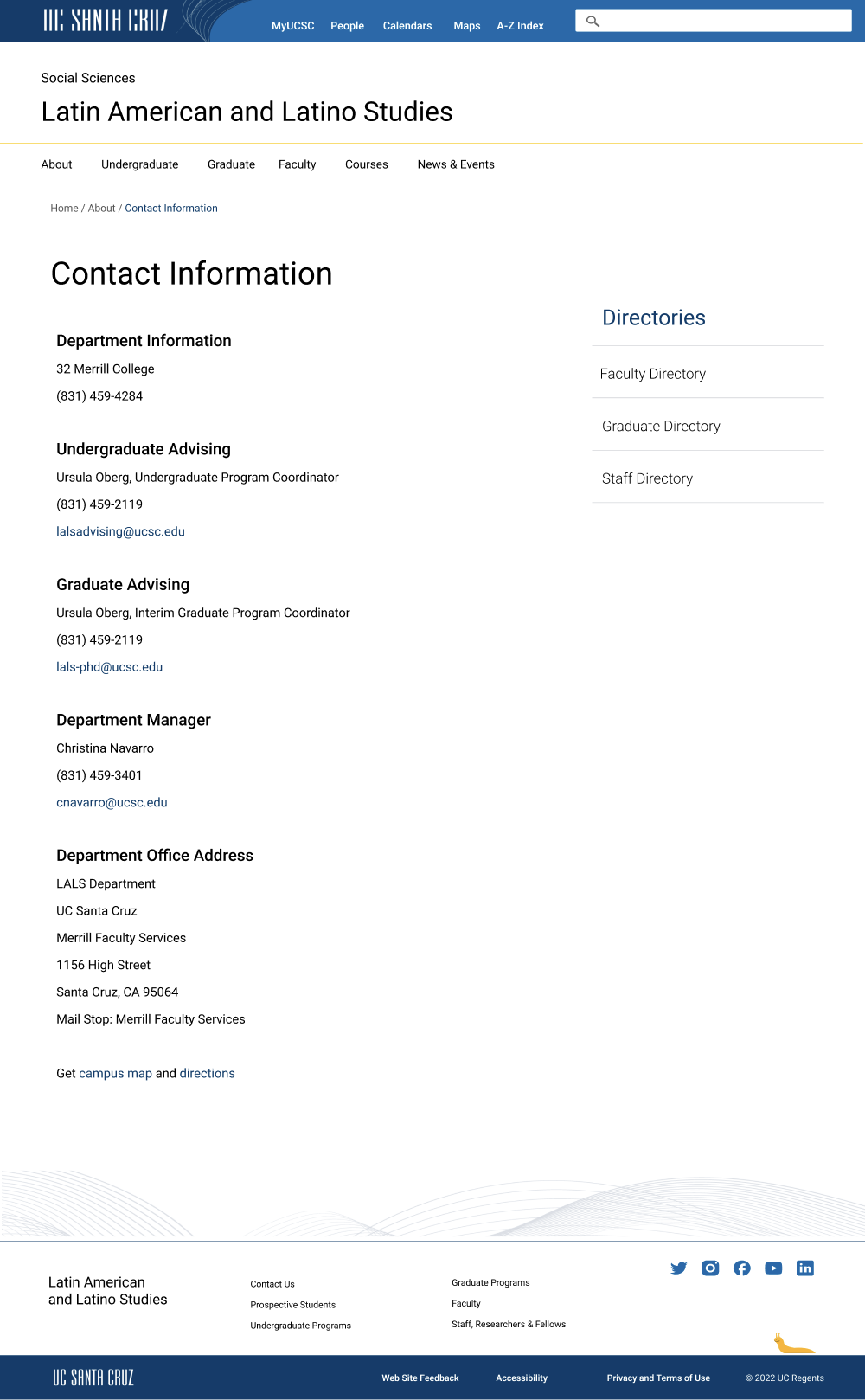 contact page