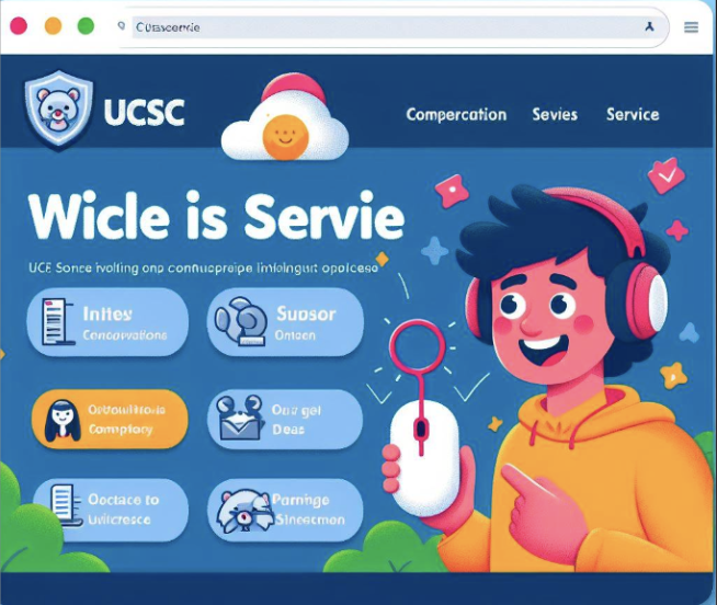 a web page made by AI with the title "wicle is servie"