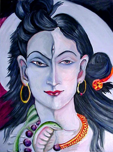 Kundalini Goddess.  Oil on canvas.