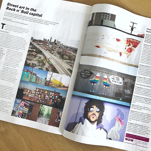 So much fun to find these murals featured in the @wowair in-flight magazine on the way to Iceland!