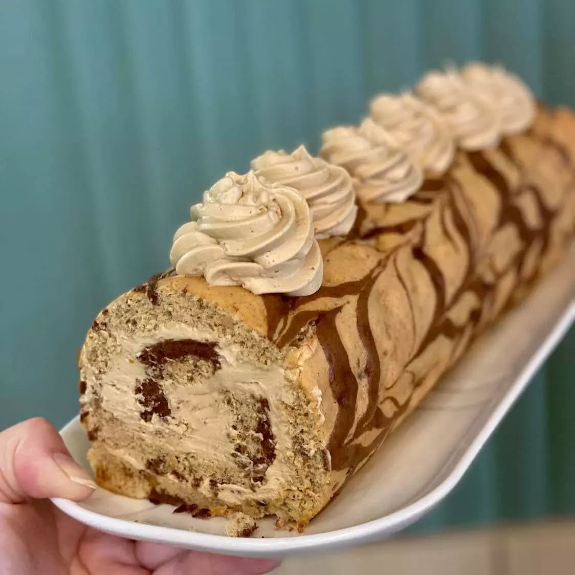 Coffee Walnut Swiss Roll..Yes!