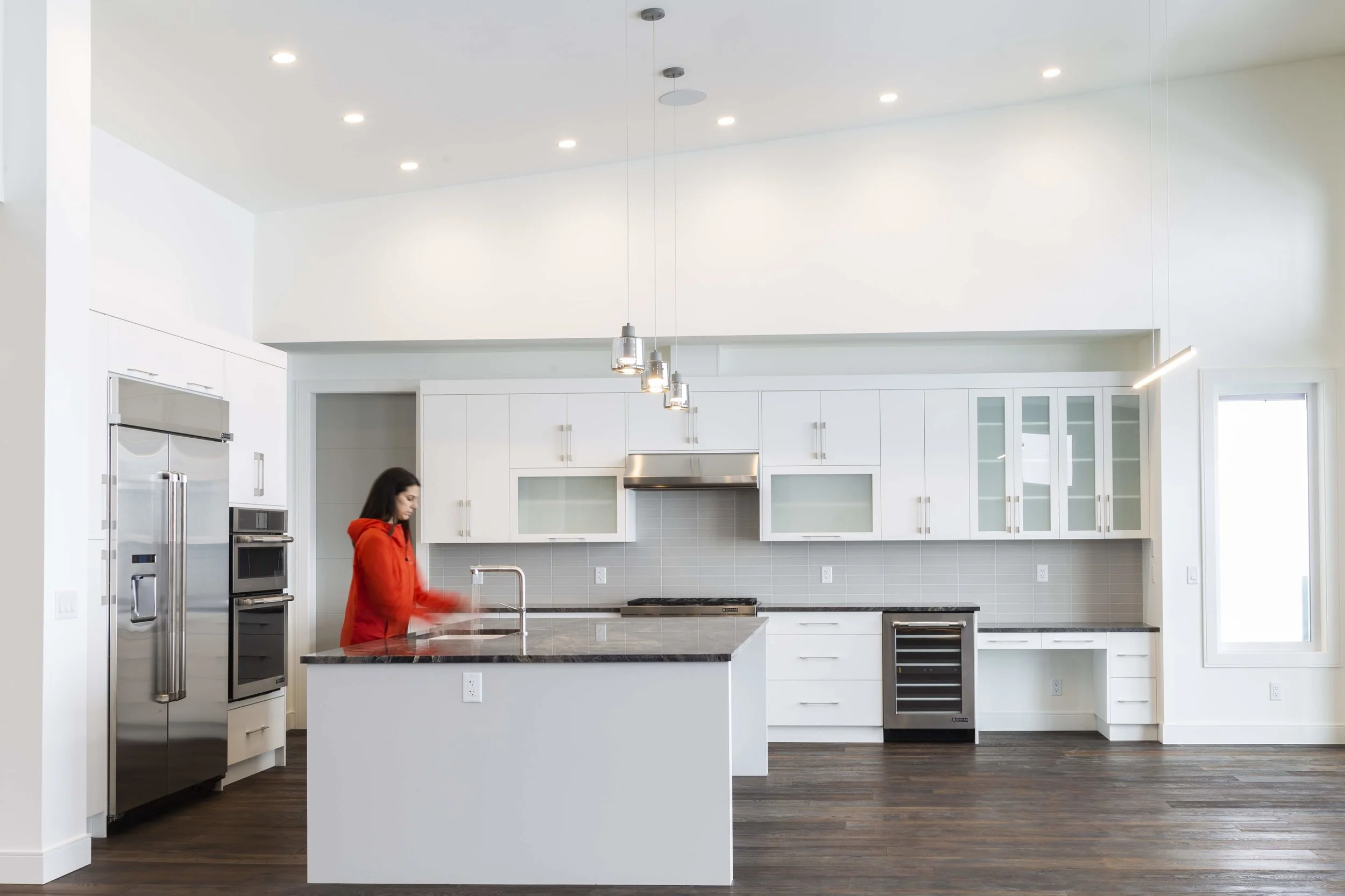 Modern white custom kitchen