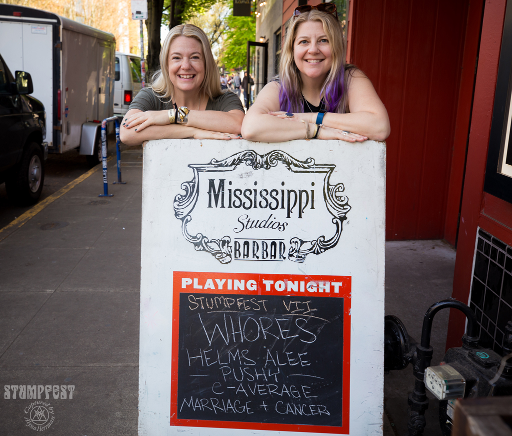 The creators of Stumpfest showing off the first night's lineup