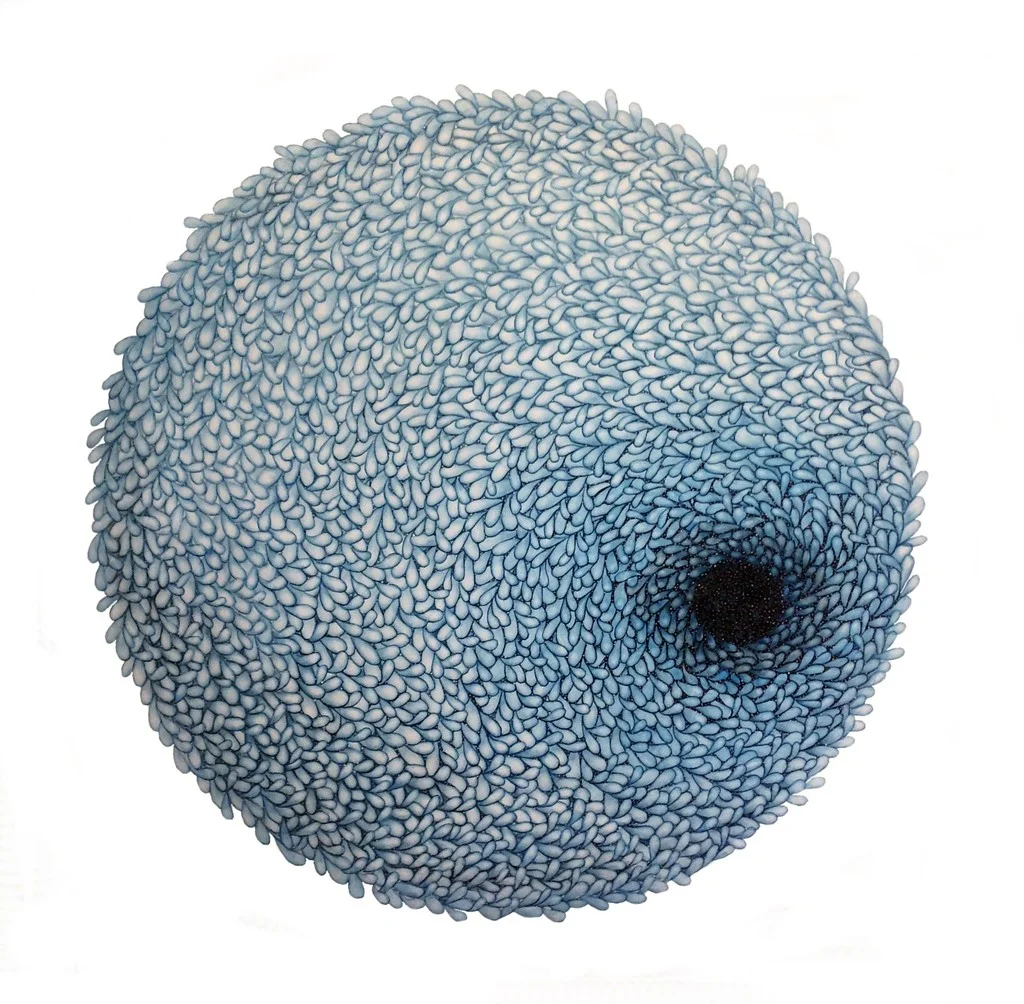 "Untitled" , 2013 Watercolor on Paper, 40”x40” Courtesy Sky Kim & Carrie Able Gallery 