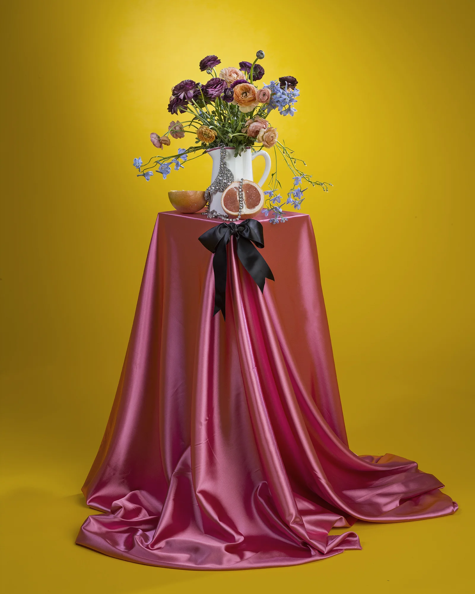 "Grapefruit - Ritual Series" , 2018 Cotton Fiber Archival Print, 24”x36” / 40”x60” / 57”x72'‘ Courtesy Amanda Rowan & Carrie Able Gallery