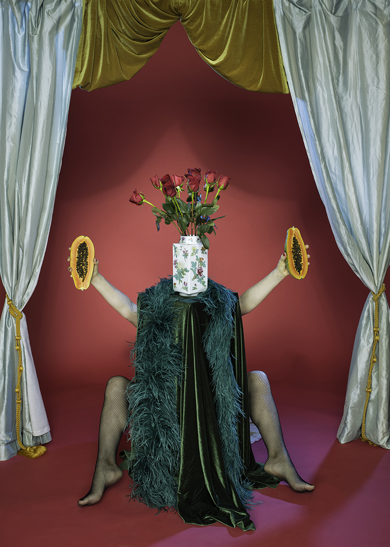 "Grand Finale - Ritual Series" , 2018 Cotton Fiber Archival Print, 24”x36” / 40”x60” / 57”x72'‘ Courtesy Amanda Rowan & Carrie Able Gallery