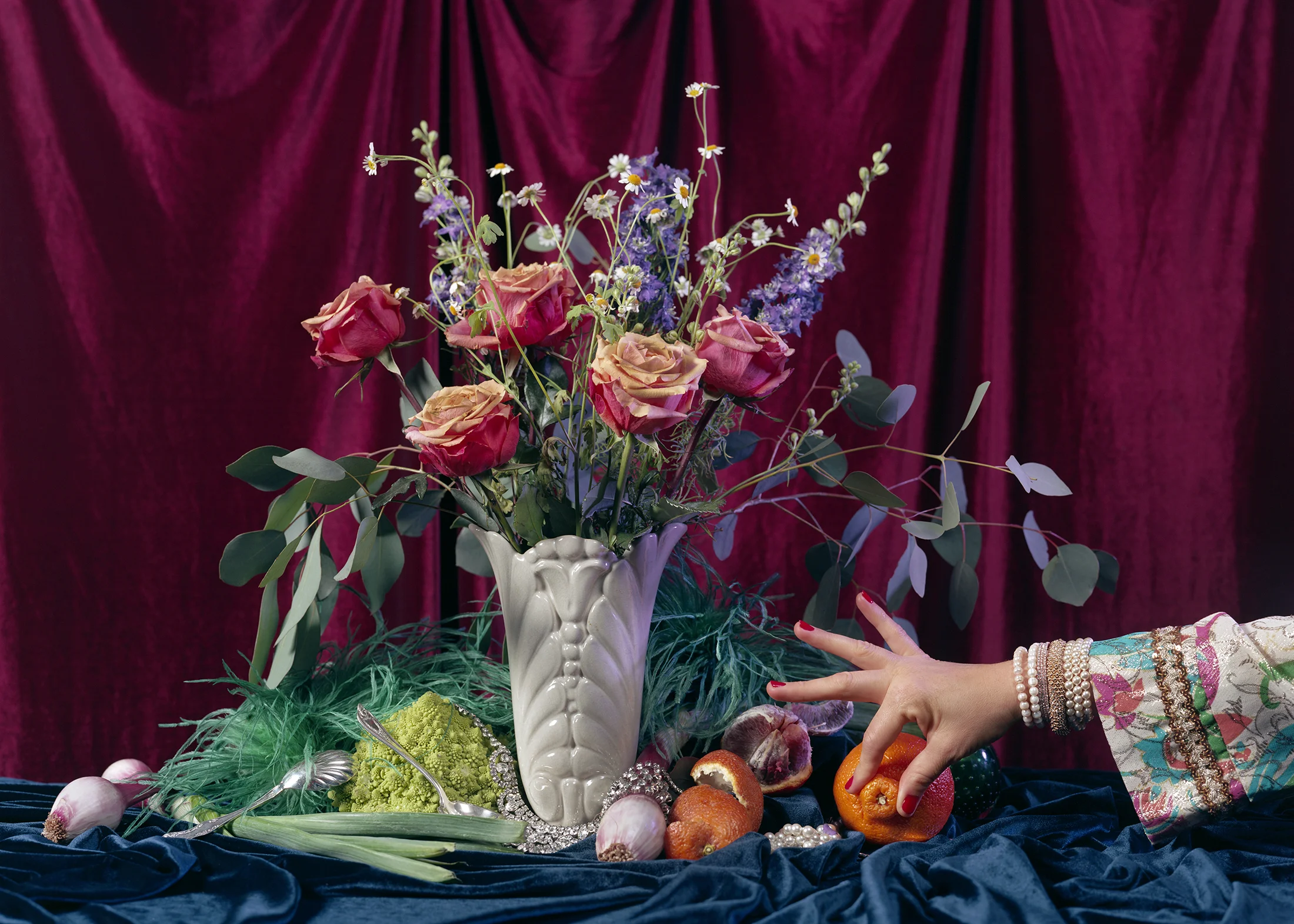 "Ripe - Ritual Series" , 2018 Cotton Fiber Archival Print, 24”x36” / 40”x60” / 57”x72'‘ Courtesy Amanda Rowan & Carrie Able Gallery