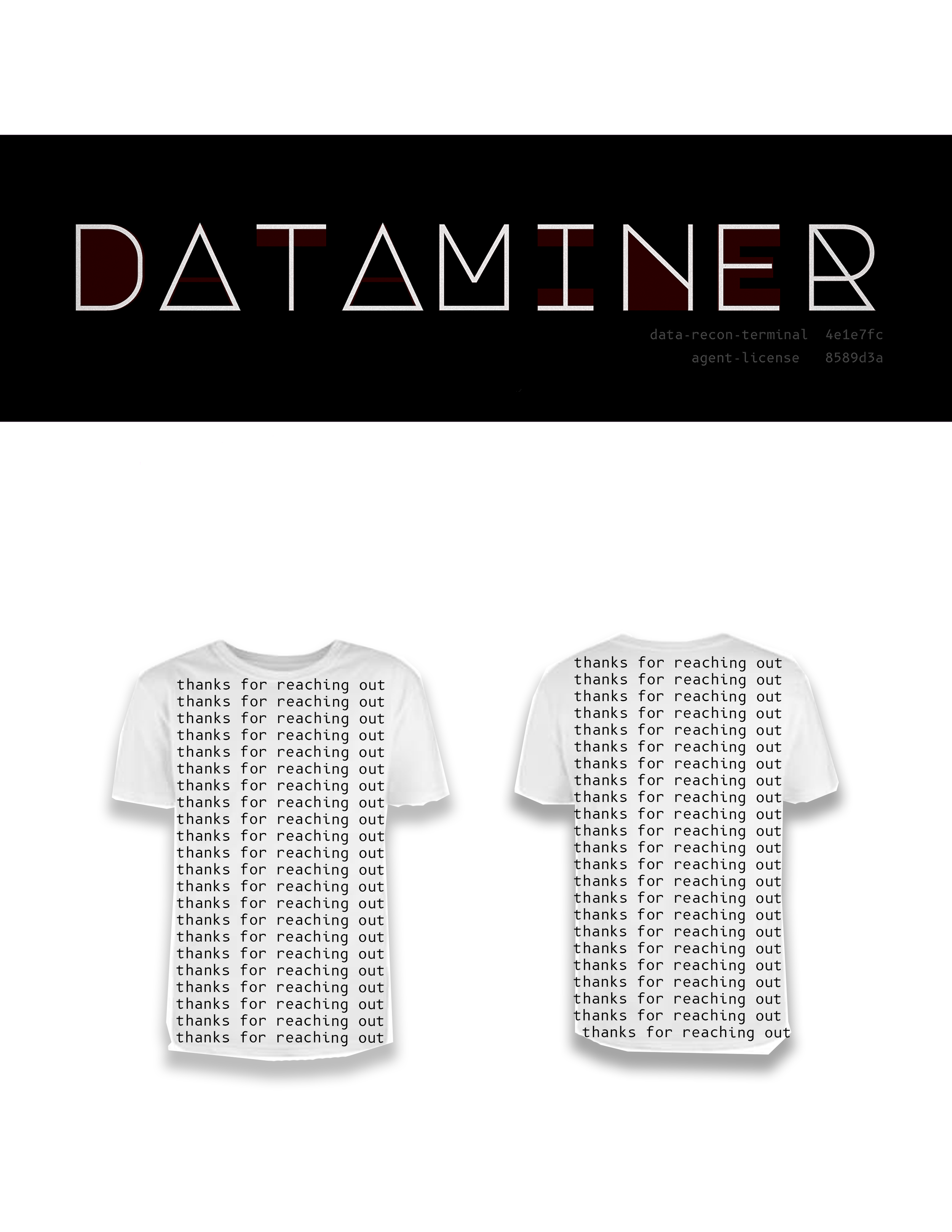 T-shirt Made2Order DM Thanks For Reaching Out