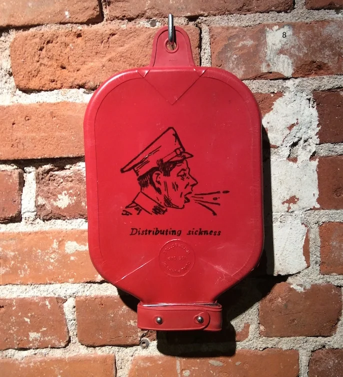 Distribution Principle, 2015 later transfer on found object, hardware. Available in Store.