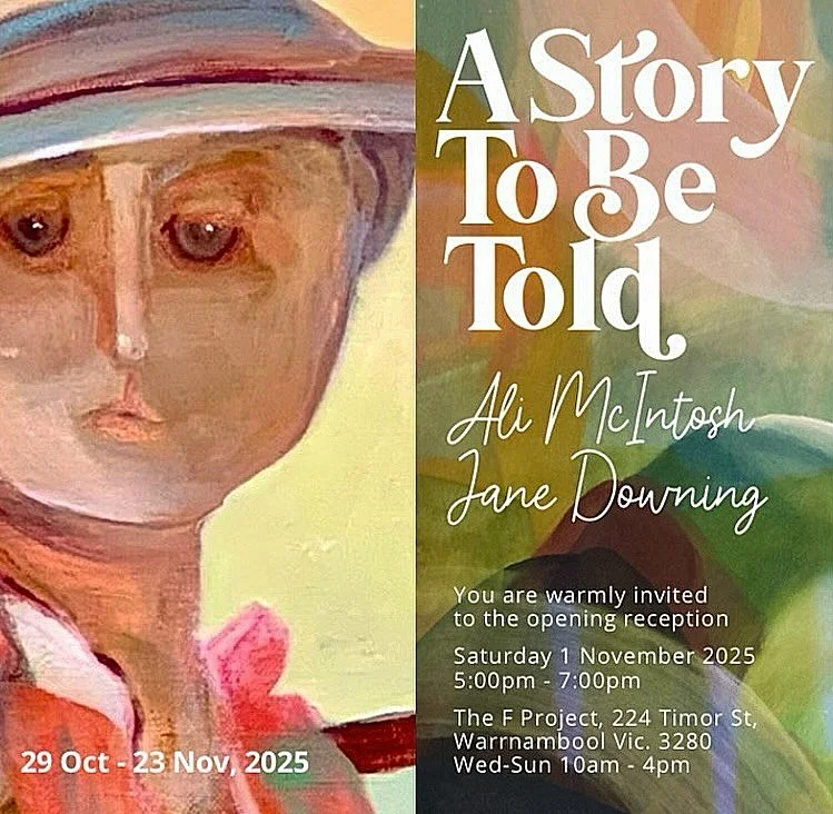 S H O W T I M E
.
Yes, I&rsquo;m having a show with my fab friend Ali Mcintosh @alivanderlinden.  It will be a collection of lovely paintings all with a story to tell.  We would love to see you - here are the details:
.
28 October - 23 November 
The 