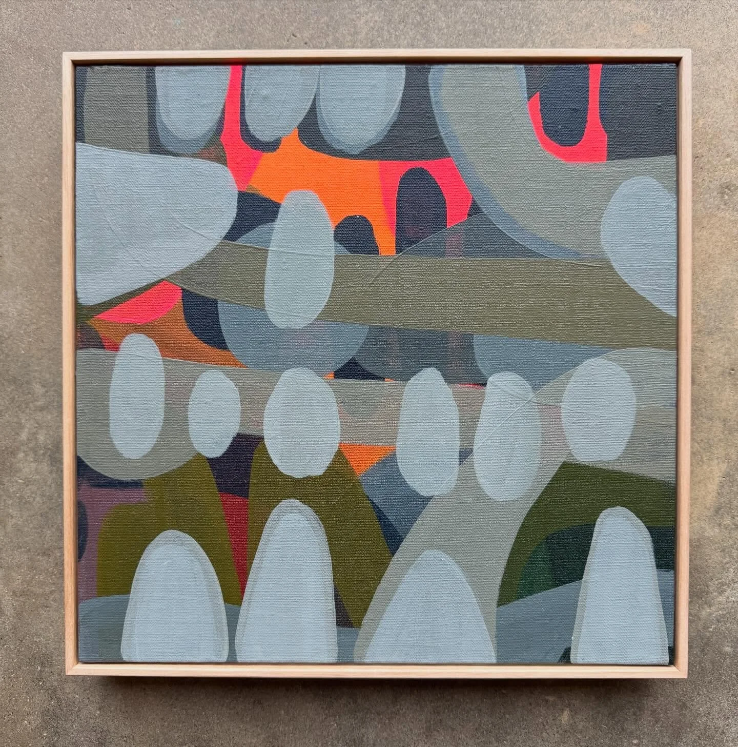 &lsquo;W E  H A V E  B E E N  H E R E  B E F O R E&rsquo;
.
This work reminds me of our ancestors, their wisdom and what they pass onto us.  It is on linen board, framed beautifully, 32 x 32cm and ready to go.
.
Do DM 
Thank you!
xjane
.
#artforsale 