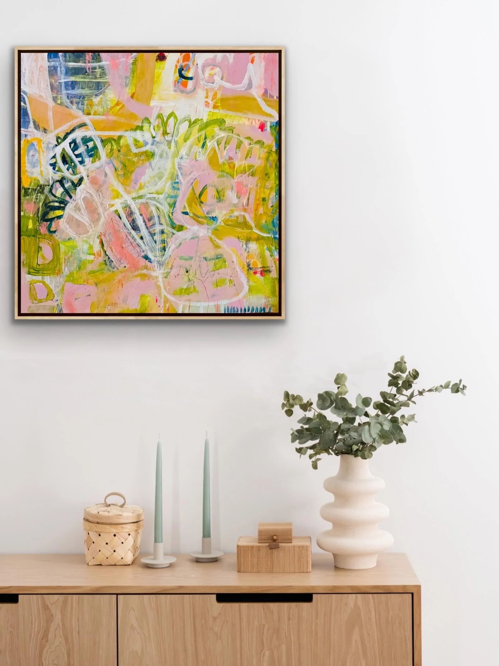 P I X I E  A N D  H E R  P O N Y
.
The fab piece has many, many layers taking time to work through the messages coming through.  I adore the process and am happy with the end result.  Pixie is there with her pony &hellip; it&rsquo;s abstract &hellip;