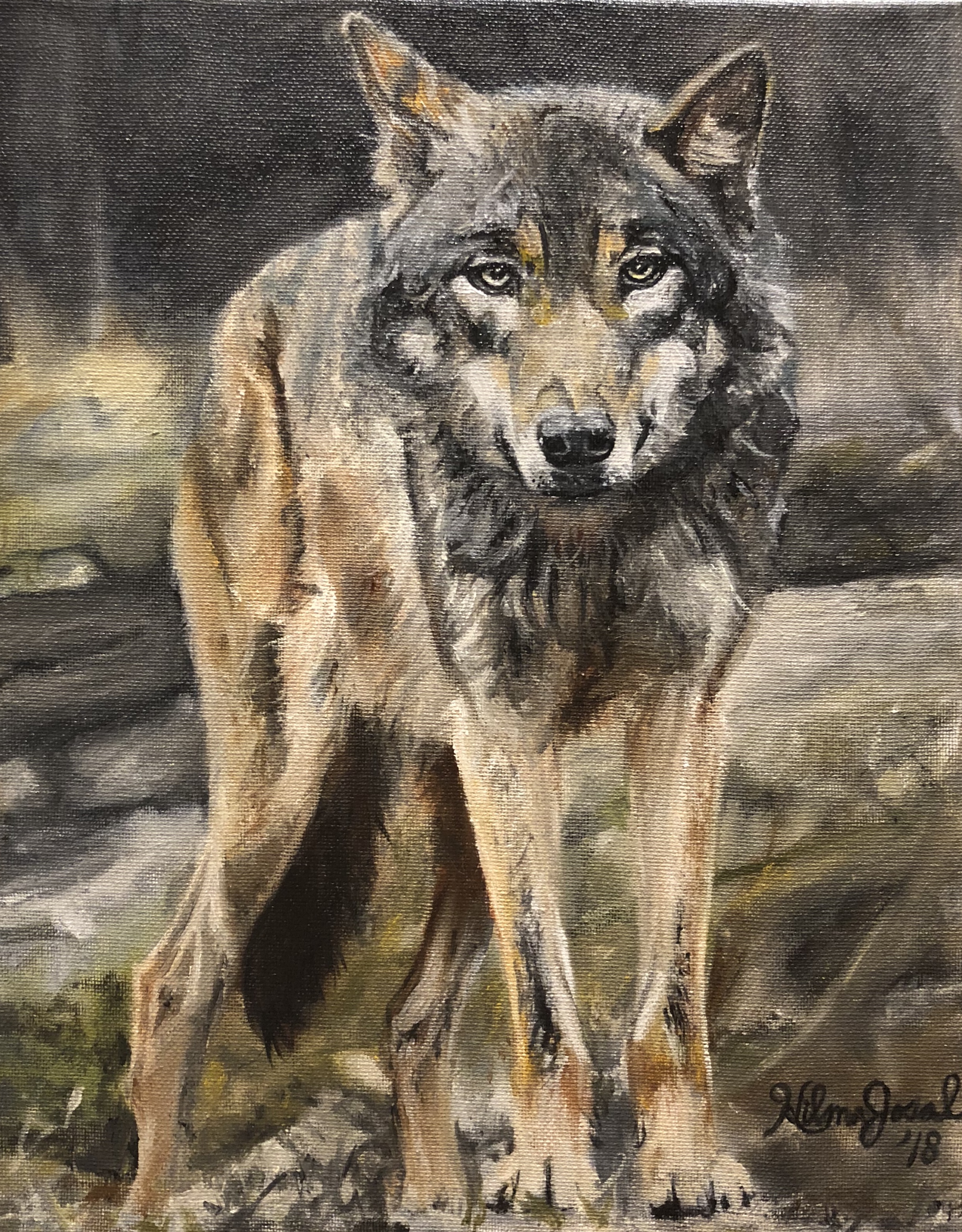 I didn’t think I could get inspired enough to paint this well, but after my students’ choir concert and working at the gallery today, I pulled it off. The energy it took to do this one was fueled by my love for my students. I said goodbye to them yesterday. I have decided to make a life change and be an artist for the rest of my life because I found my true passion.