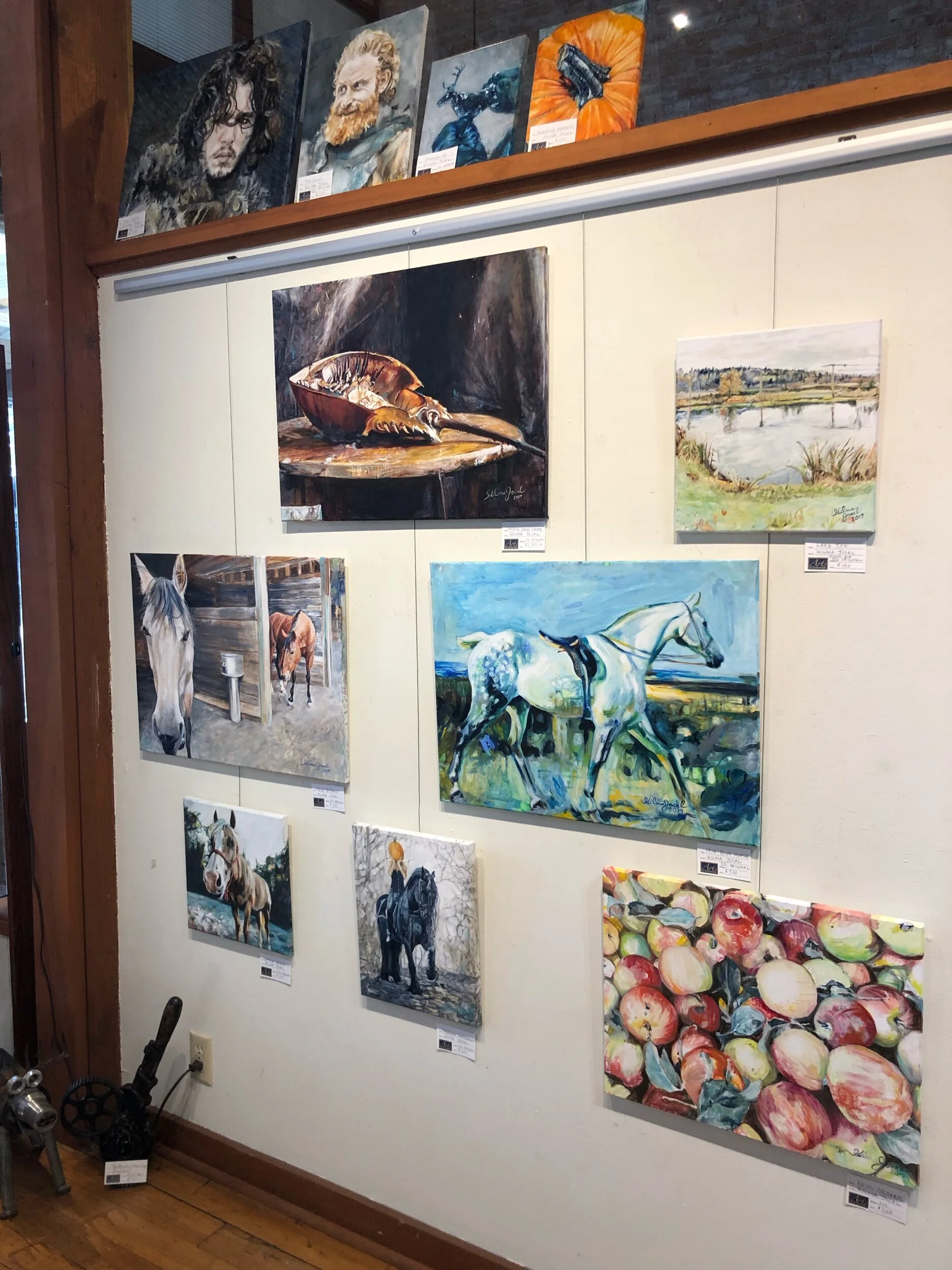 Here’s what it looks like on my wall at Arts of Snohomish, a co-op gallery for 15 local artists.