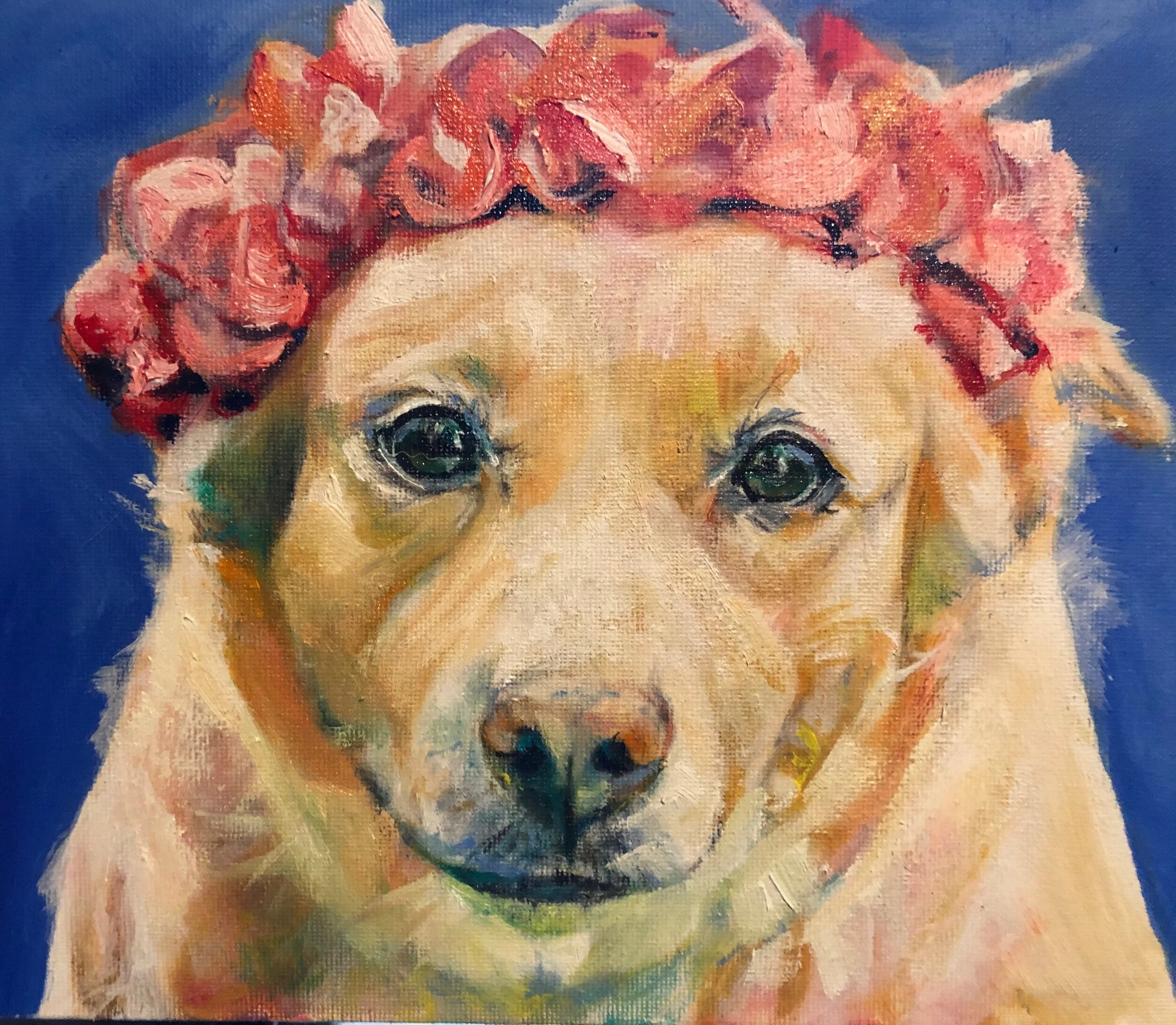 The flowers are super hard. I’m looking at fake flowers that are neon magenta. Wish me luck. I might have to gesso and then use acrylics if that works.