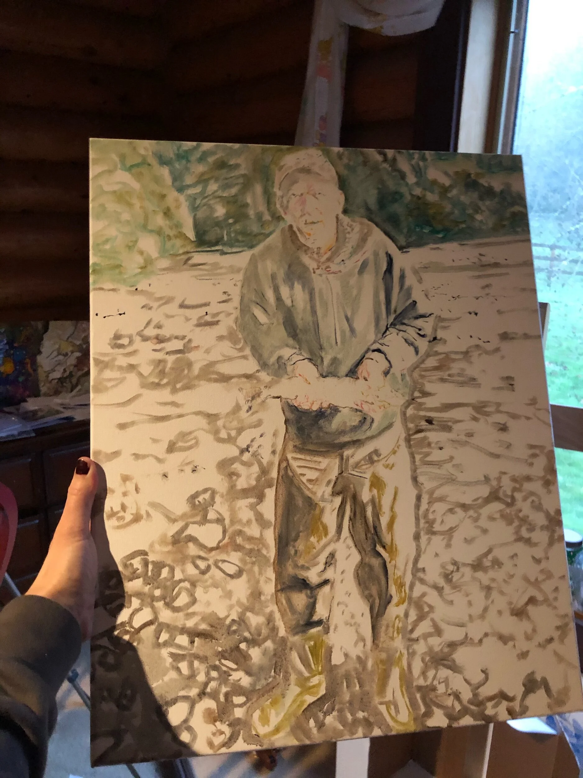 This is Odell and I’m painting this for his grandchildren to inherit. Love!