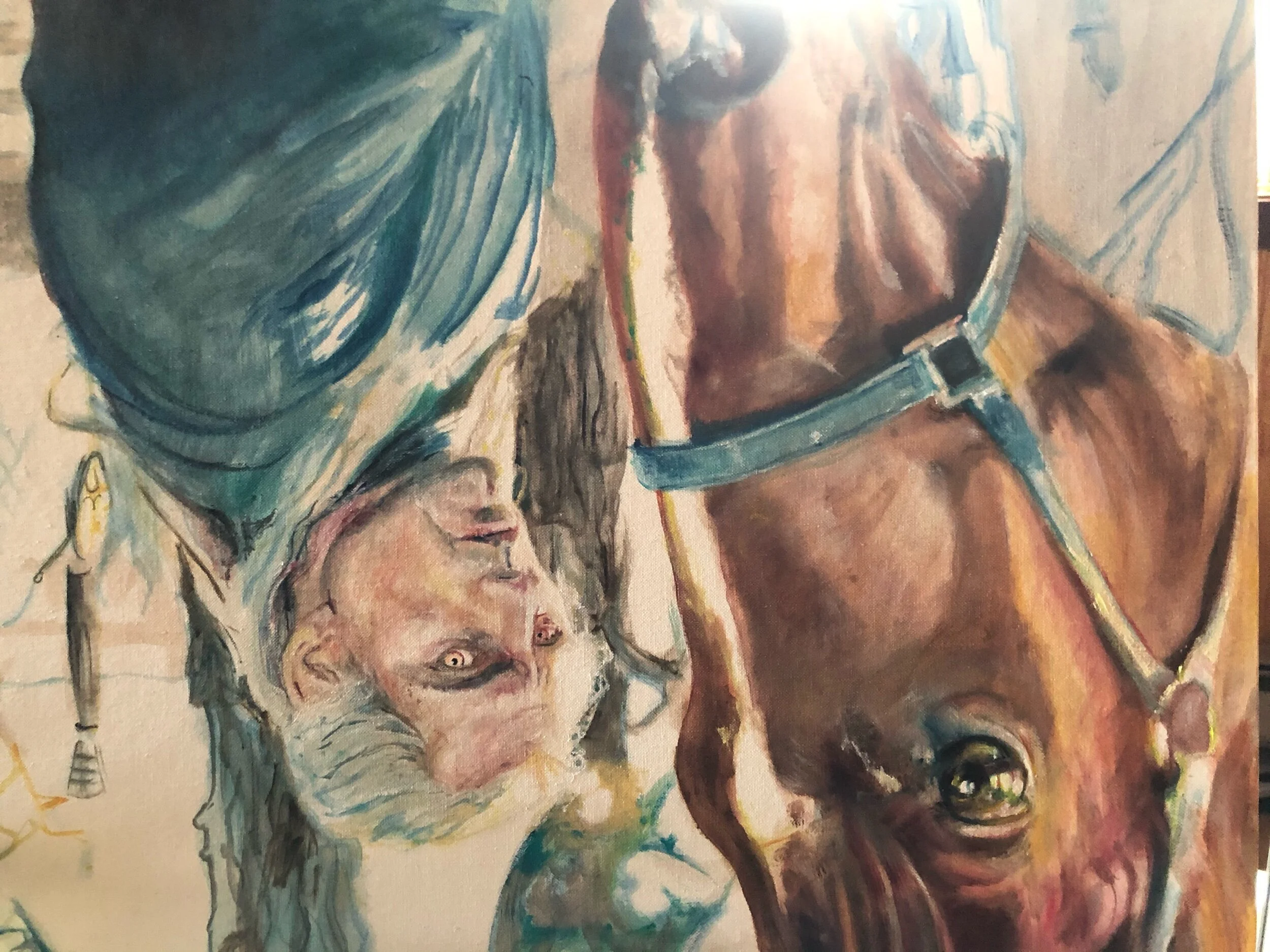 Painted upside down to mot be too critical. It’s a back-lit picture and I need to solve that problem.