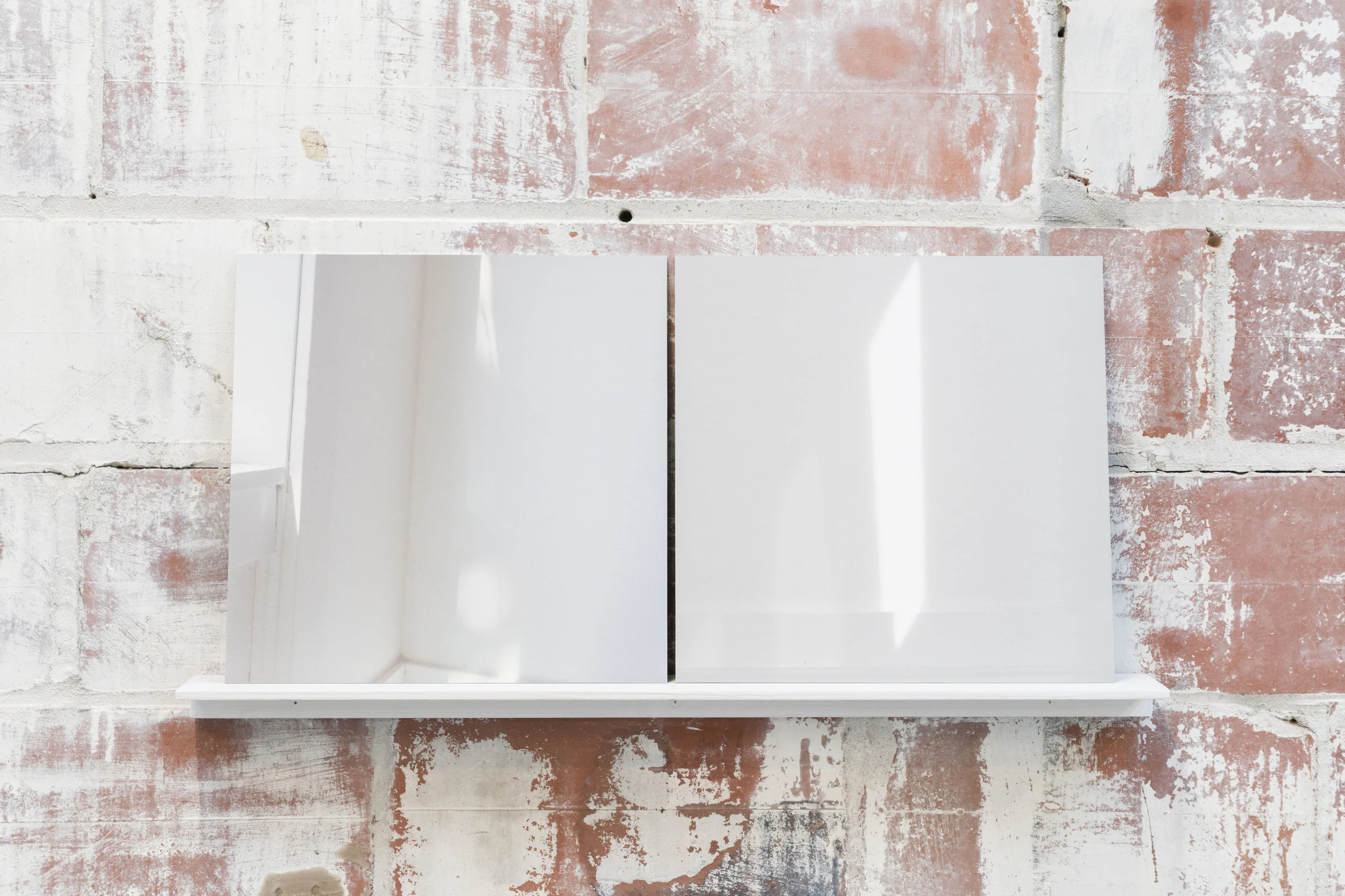 Elizabeth Bernstein, The light of things to happen , 2017, Archival pigment print, aluminum, wood, 24 x 11 x 4 inches.