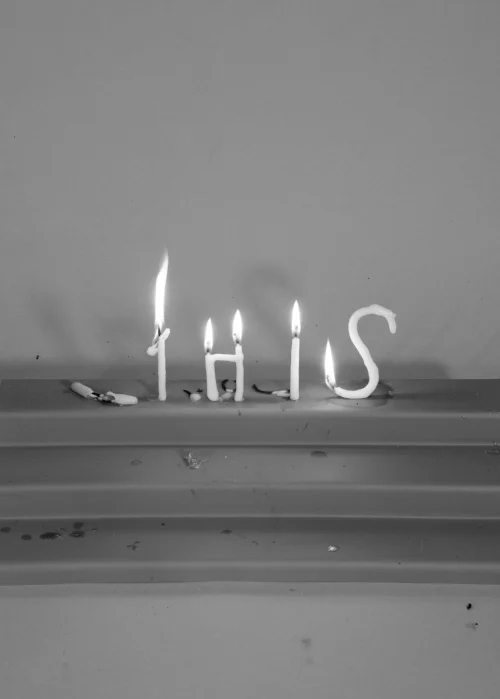 This , 2018. Candle Poems. Limited Edition Digital print.