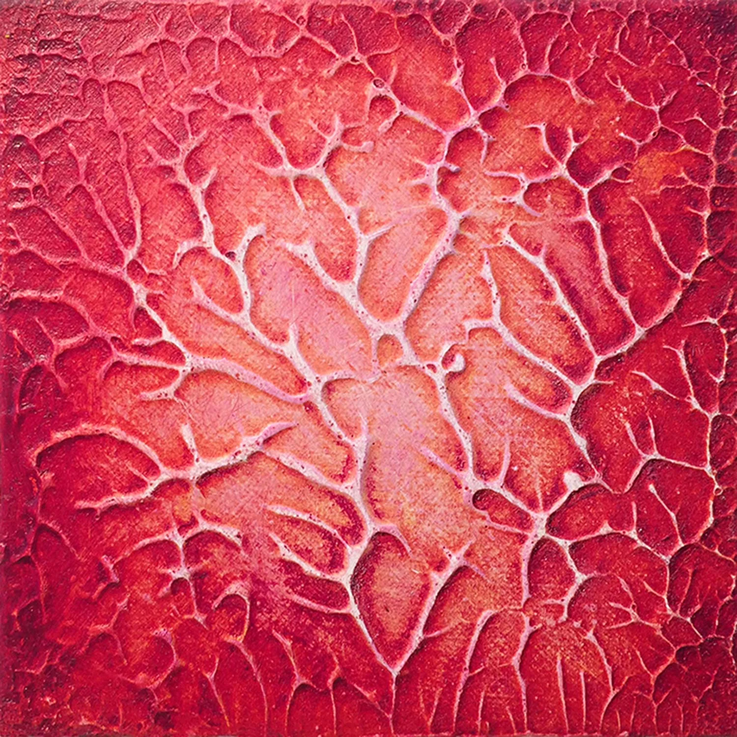 “Return to the Infinite - Micro Series #3” acrylic on paper 3" x 3" (7.5cm x 7.5cm)