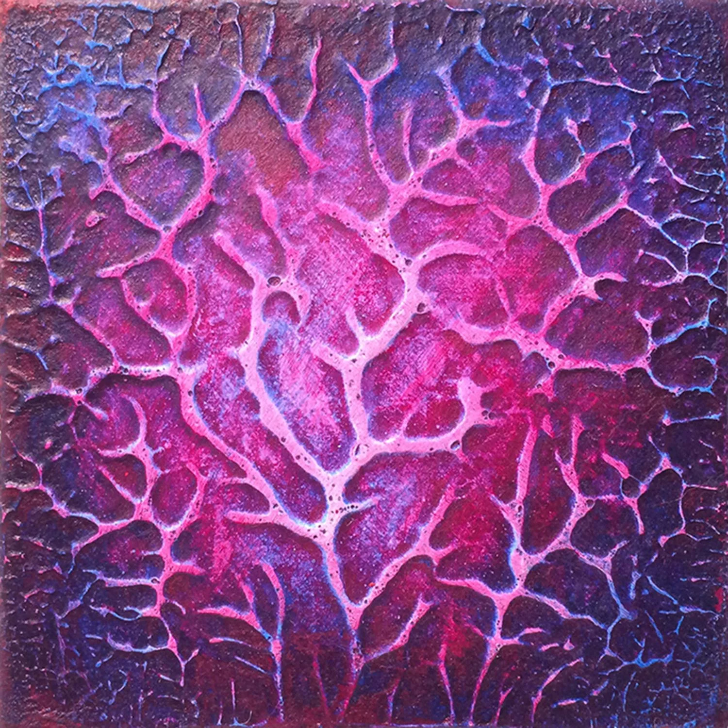 “Return to the Infinite - Micro Series #2” acrylic on paper 3" x 3" (7.5cm x 7.5cm)