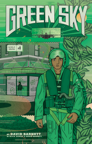 Green Sky Issue #0 , cover art by David Barnett.