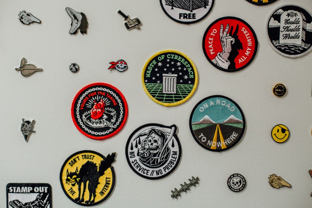 From "The Pin and Patch Show." Photo by Emily Malan via W Magazine 
