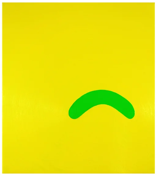 Osamu Kobayash, Pickle Frown , 2015, oil on canvas, 20" x 18"