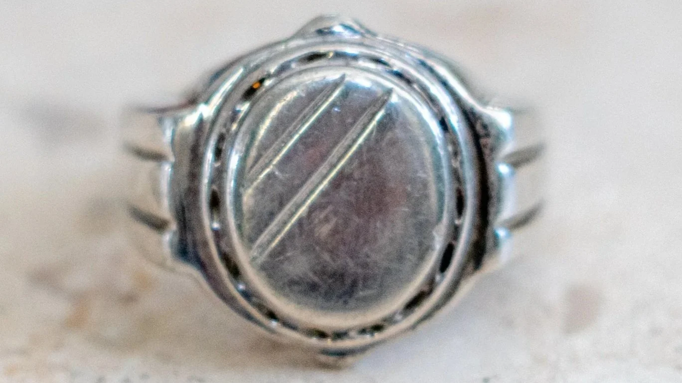Mid Century Art Deco Blank Signet Ring