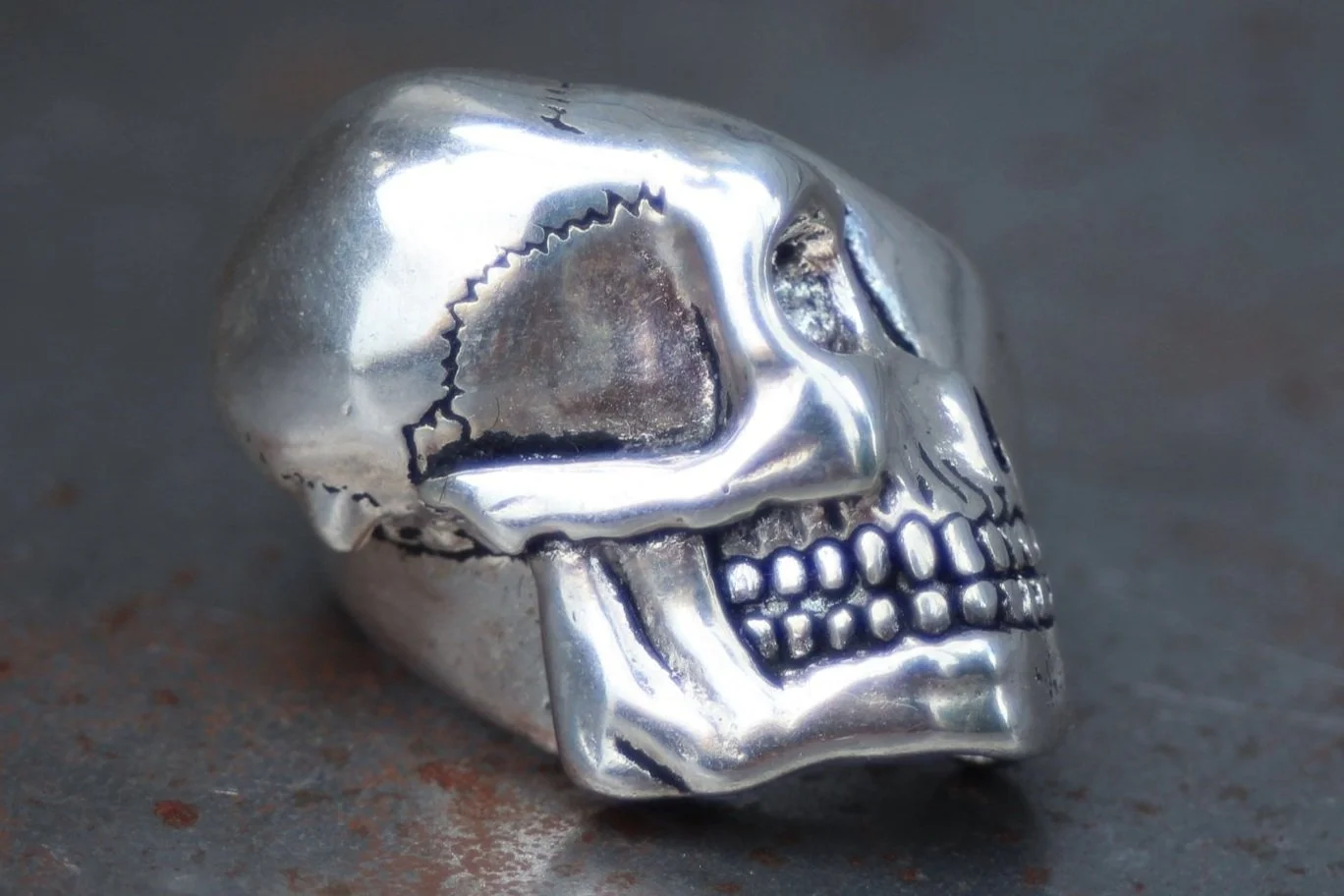 1988 G&S Side Profile Skull Ring Size-13