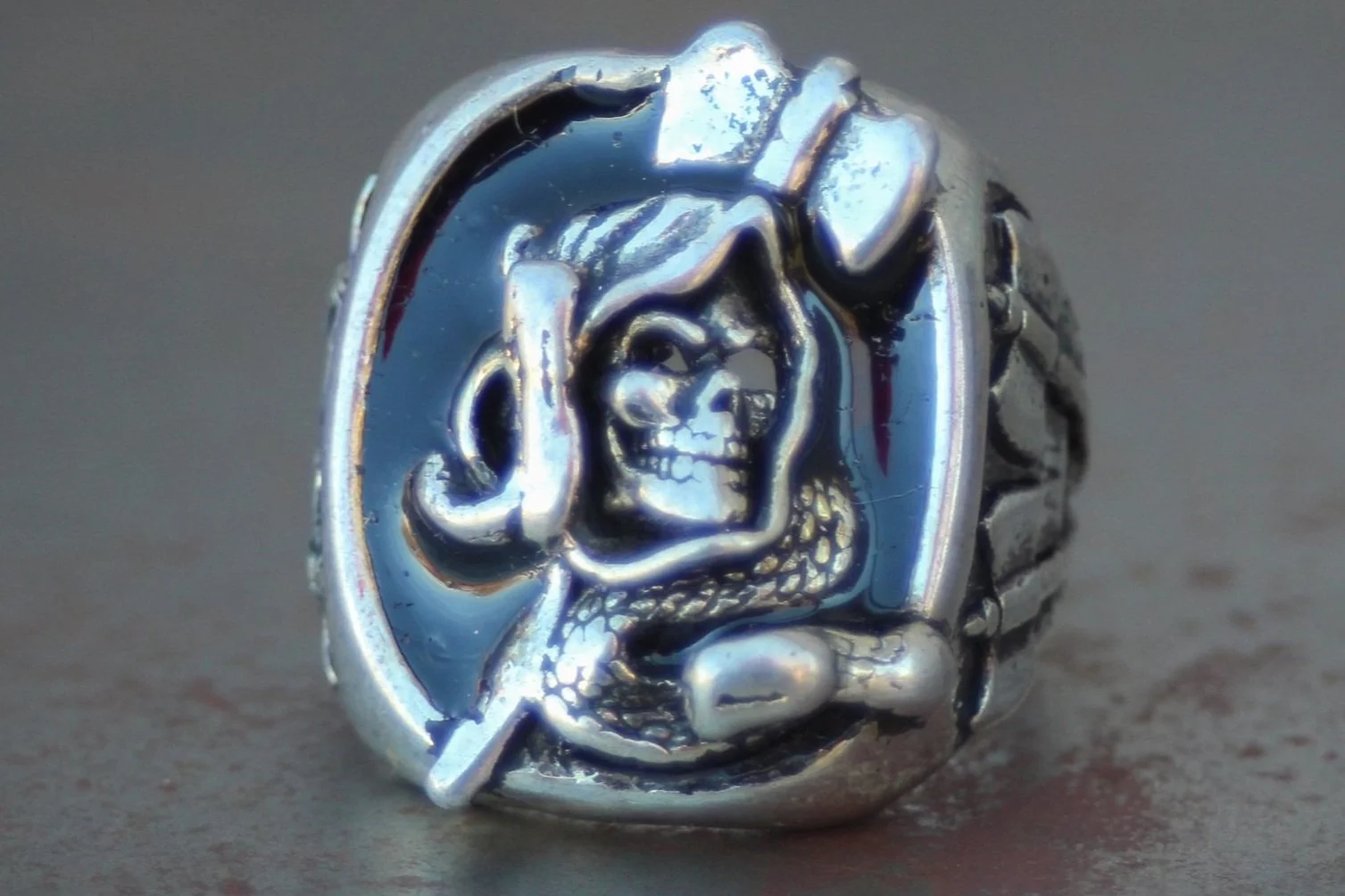The Executioner 1980s Biker Ring Size 7 & 12